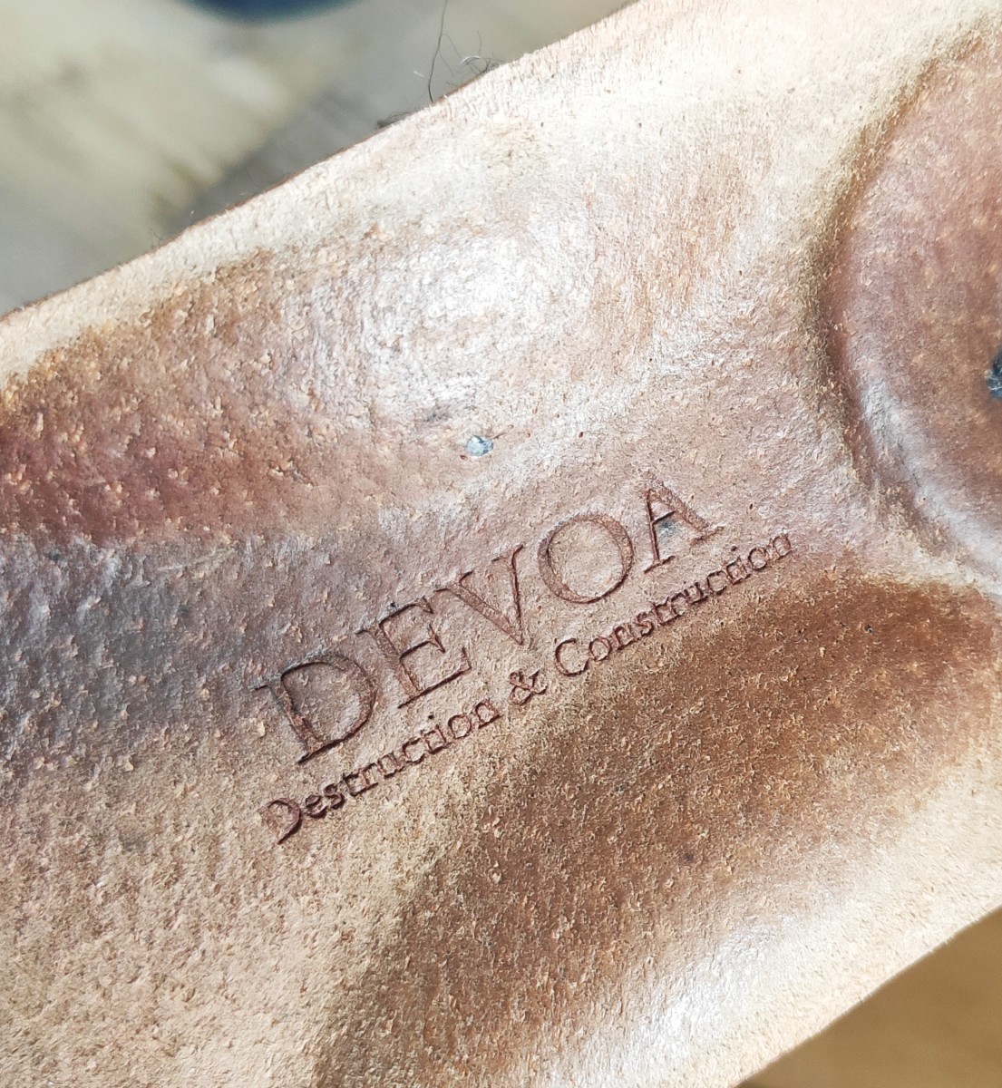 希少】DEVOA.×GUIDI Neck Parts Rex Rabbit. DEVOA GUIDI calf leather