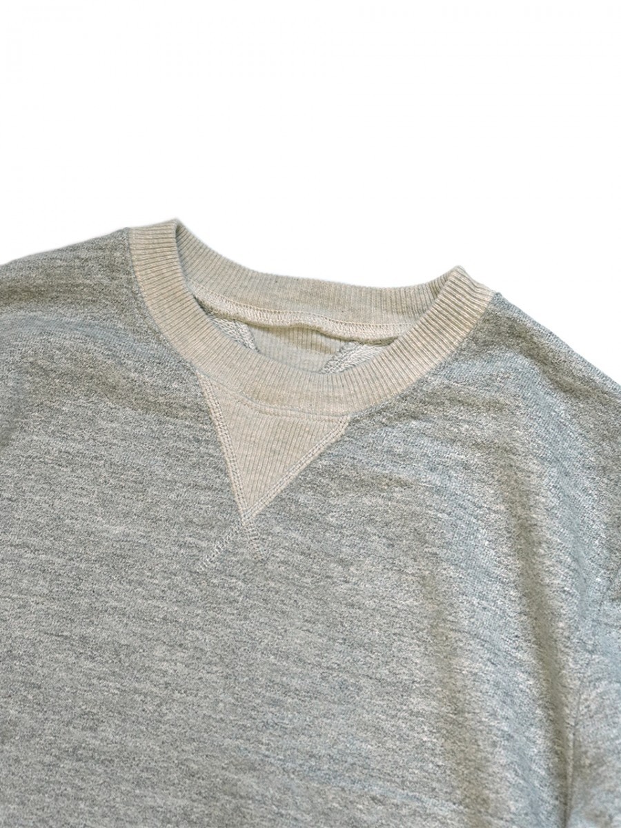 Kapital Top fleece knit lace-up sleeve sweatshirt grey 