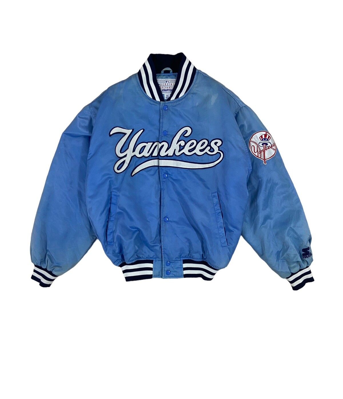 Other Designers Starter Vintage New York Yankees Stater Bomber Jacket Baseball MLB sevenaprilstore REVERSIBLE