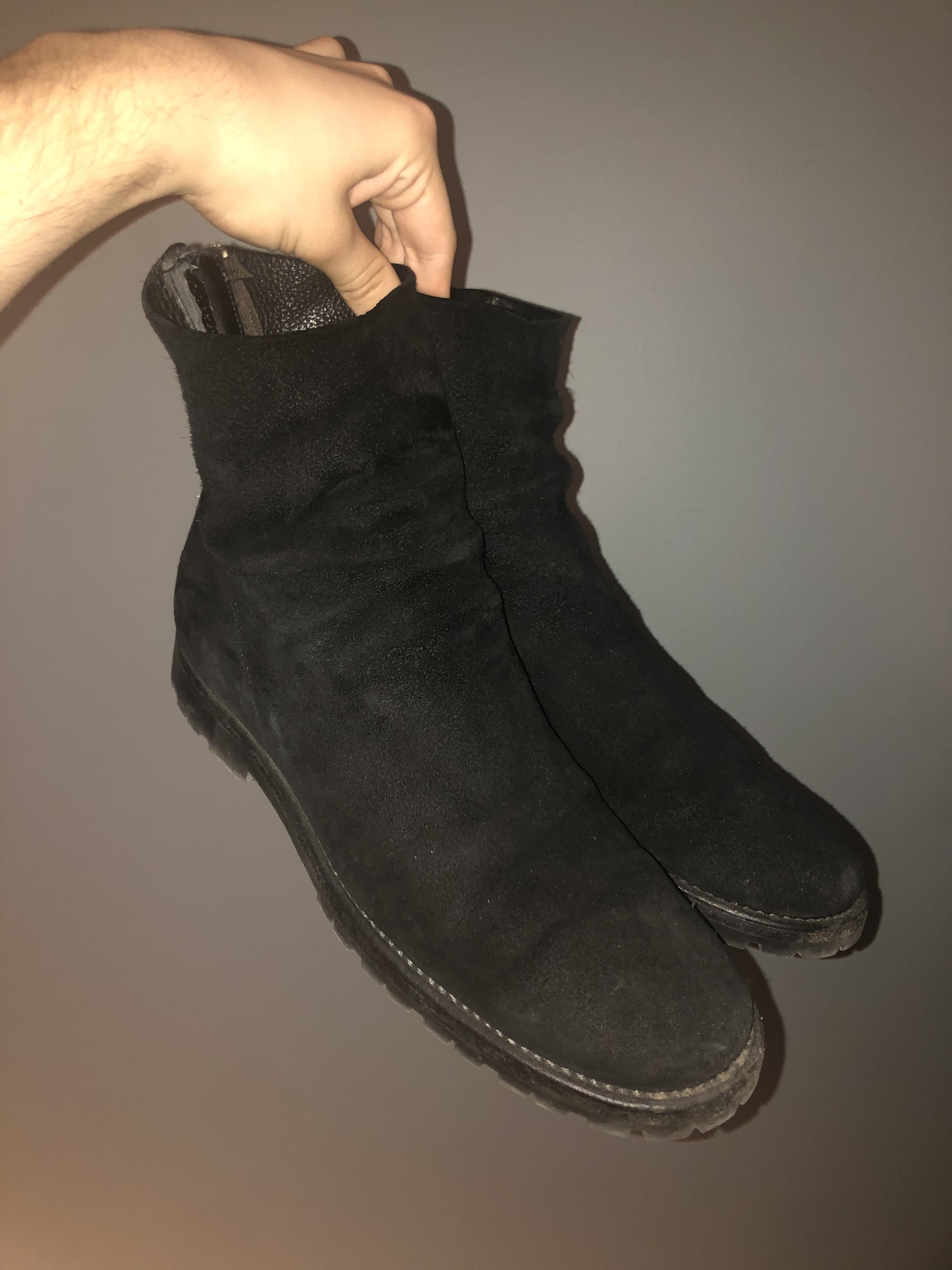 NEW! Guidi 986 Black Calf Full Grain Back Zip Ankle Boots GUIDI  main image 3