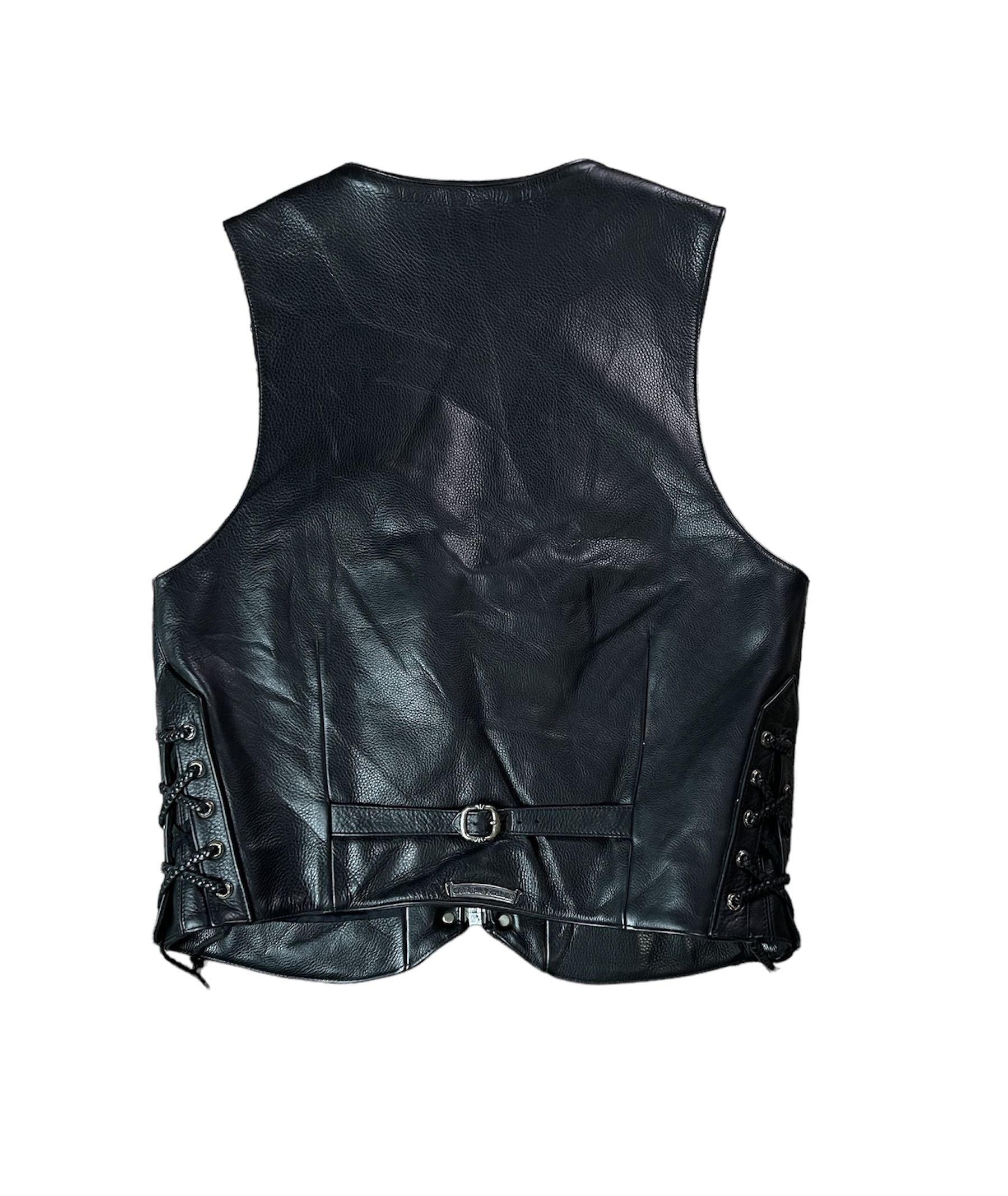 ジャケット・アウター leather vest archive CHROME HEARTS Chrome Hearts Leather Vest – Justin Reed