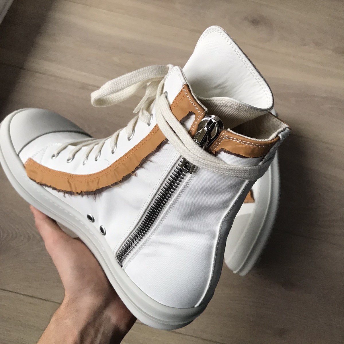 Chalk Rick Owens Rick Owens Drkshdw Rick Owens Chalk White Ramoes | Grailed main image 2