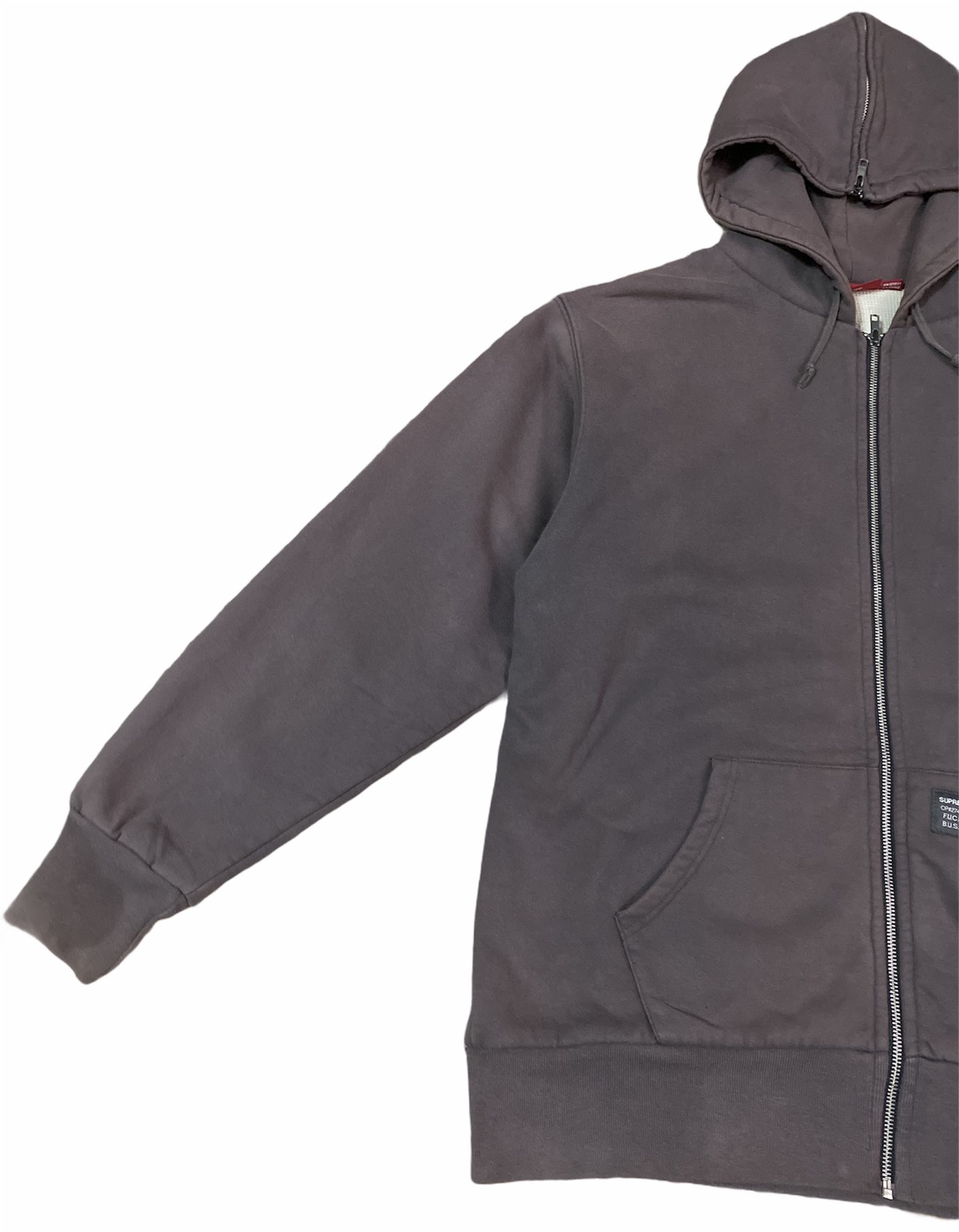 Supreme Vintage Supreme “Fuck Bush” Thermal Zip Up Hoodie