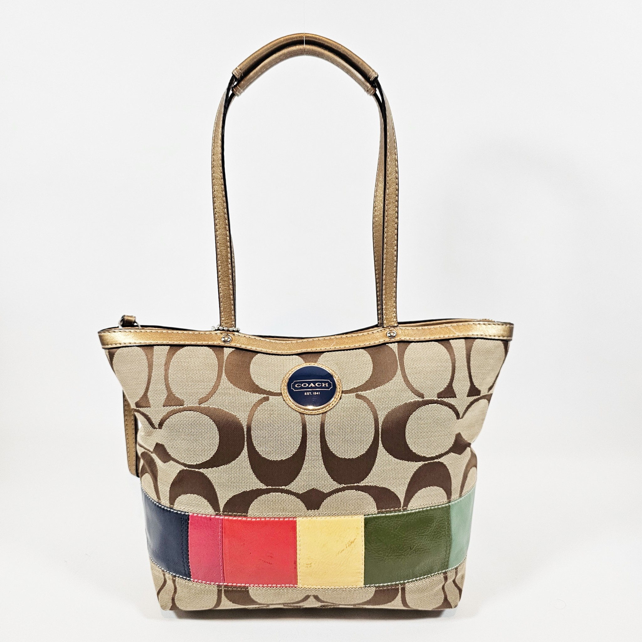 Other Designers Coach Patchwork Tote Bag | poshbar | REVERSIBLE
