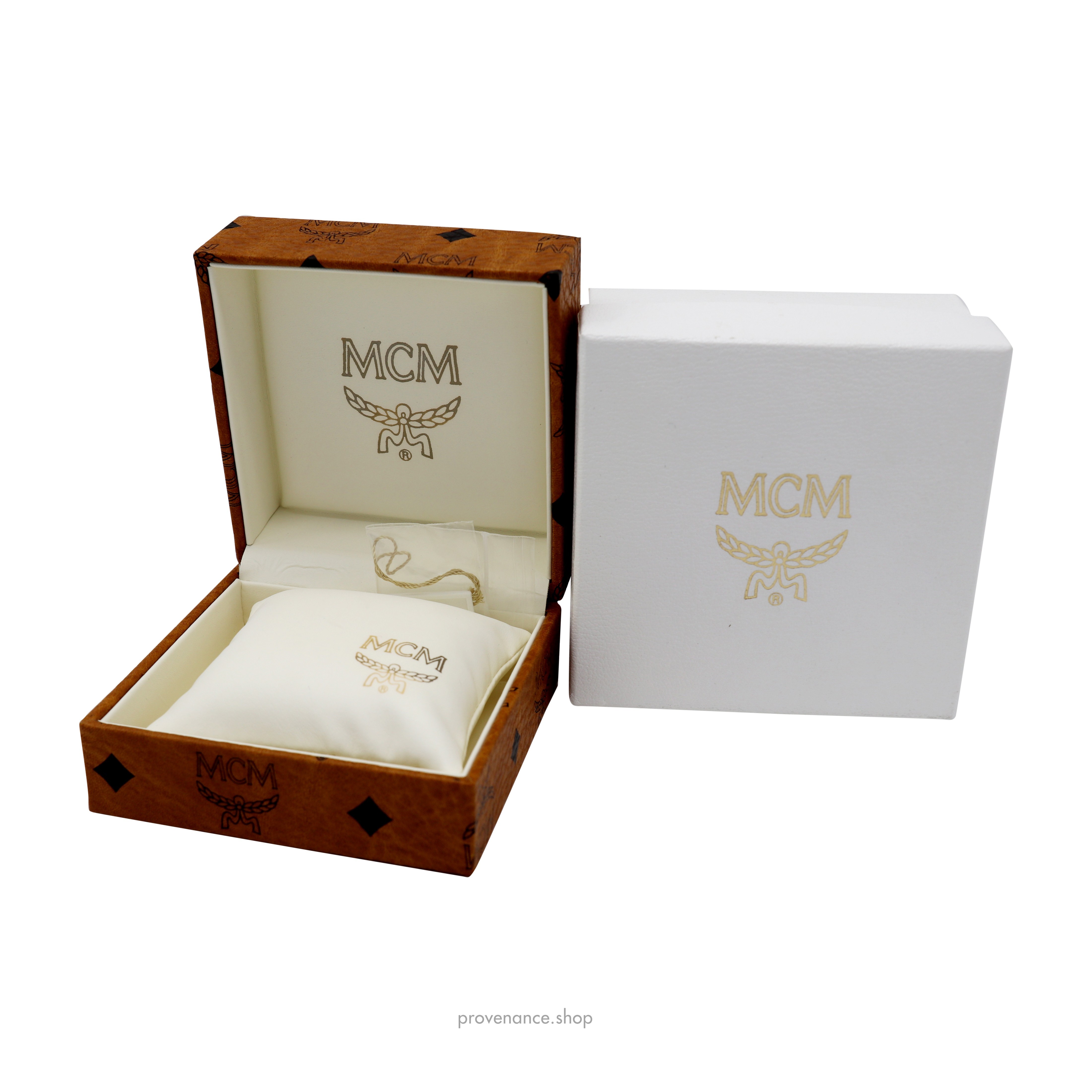 MCM MCM Jewelry Box Cognac Visetos provenance REVERSIBLE