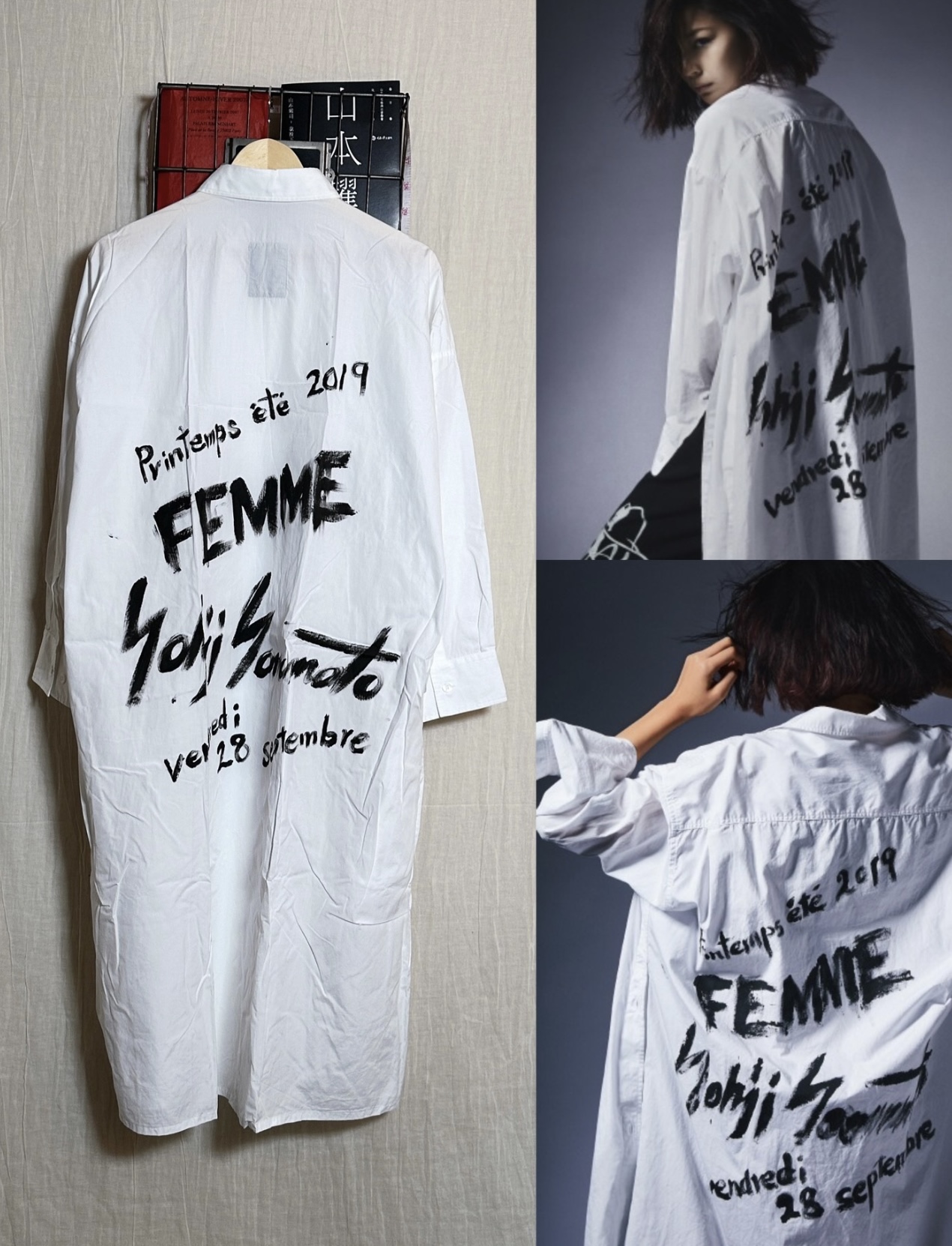 Yohji Yamamoto Yohji Yamamoto BlackScandal 2019SS handwritten  