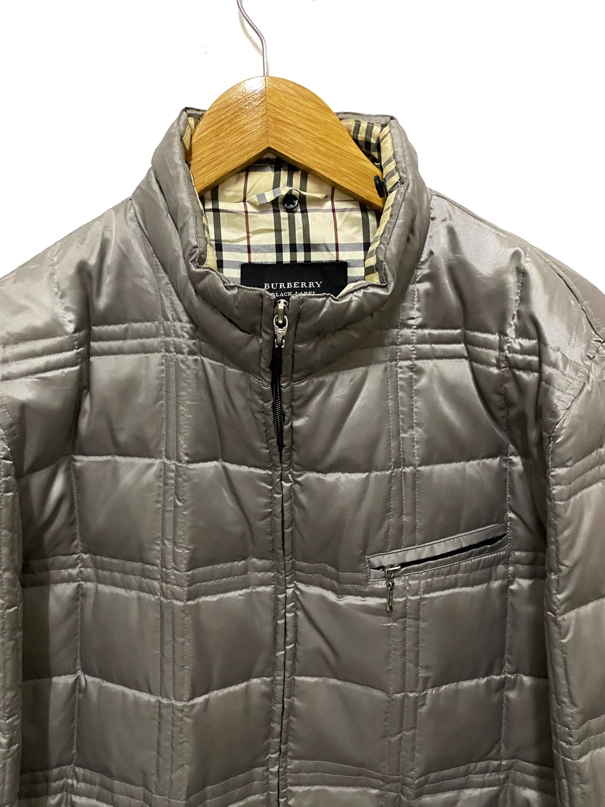 Burberry Burberry Black Label Nova Check Puffer Down Jacket