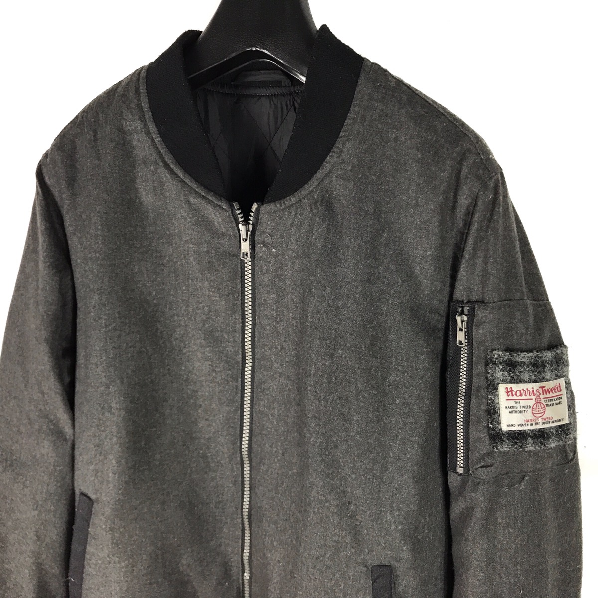 Harris tweed bomber jacket sale