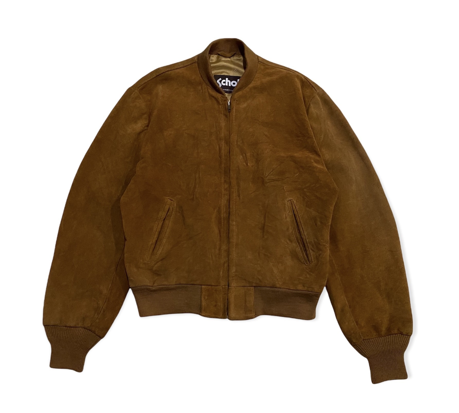 Flight Jacket Schott Suede Jacket Flight Jacket Schott Suede