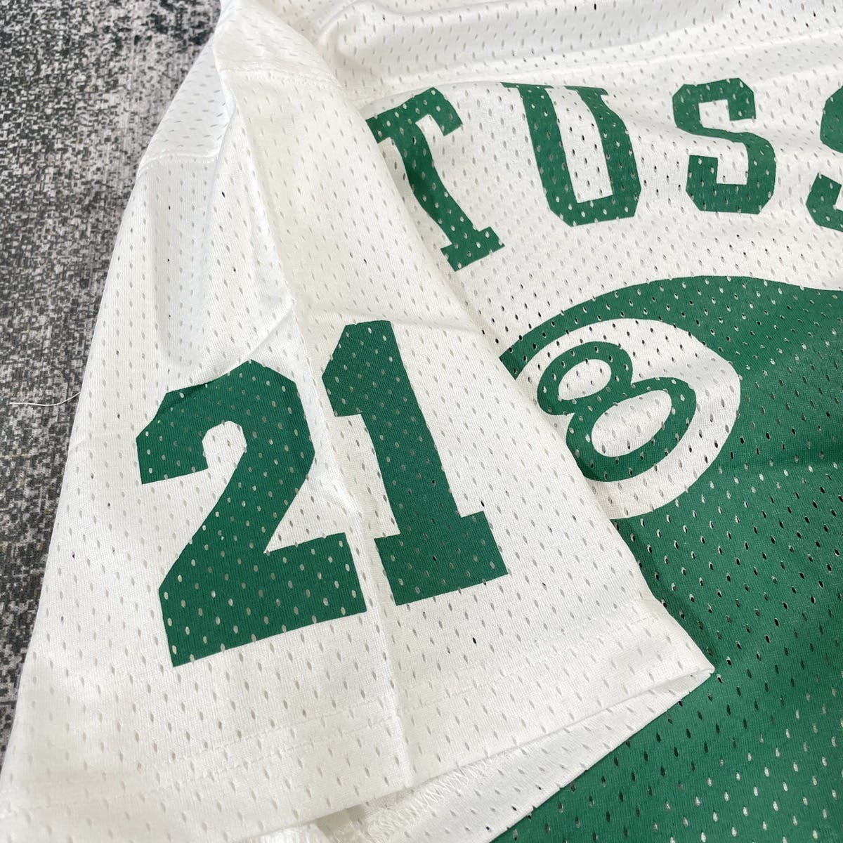 Stüssy STUSSY JERSEY MESH 8 BALL WHITE // L | hlnstuff