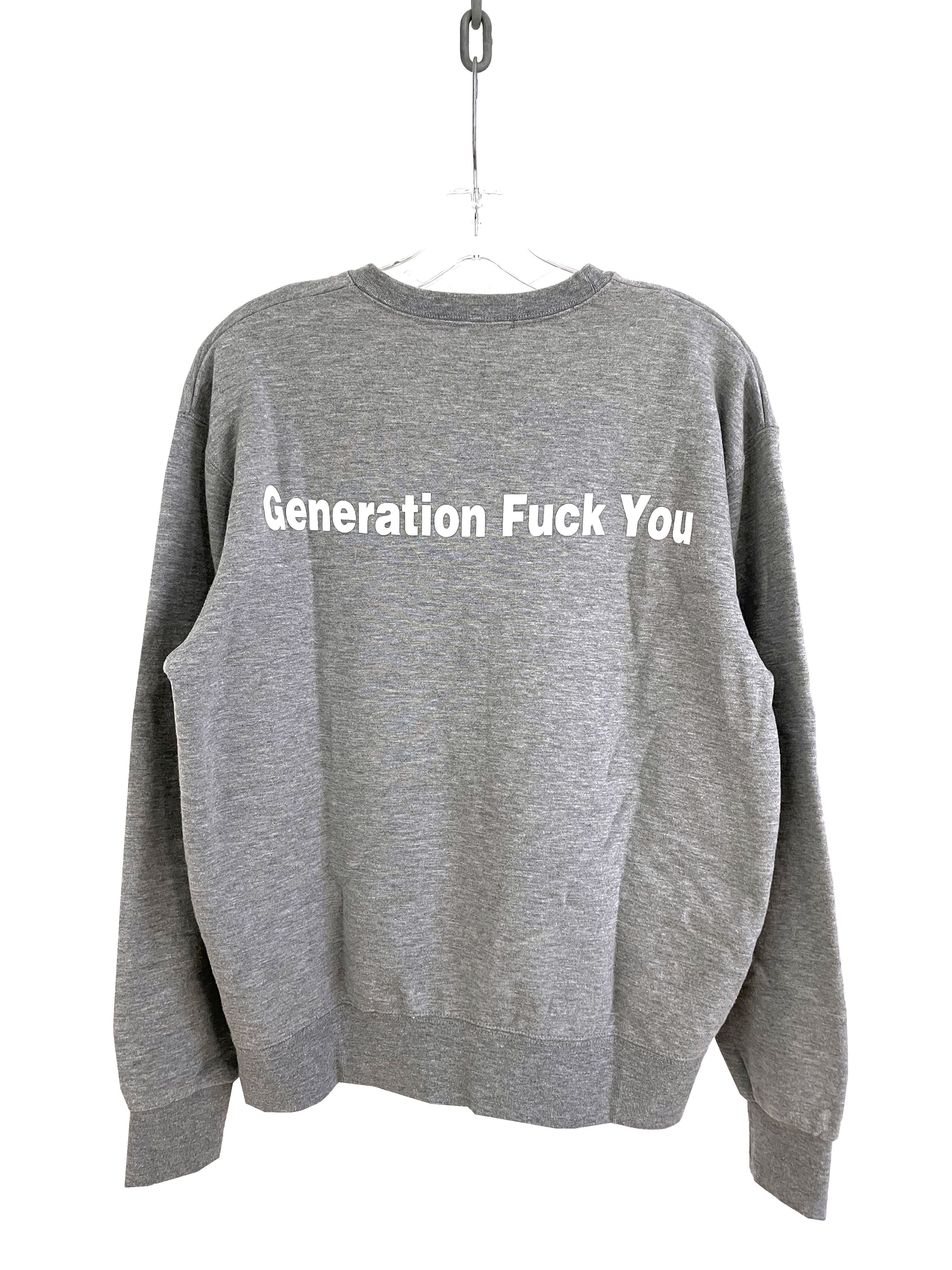 UNDERCOVER Generation Fuck You Sweater | minutiae | REVERSIBLE