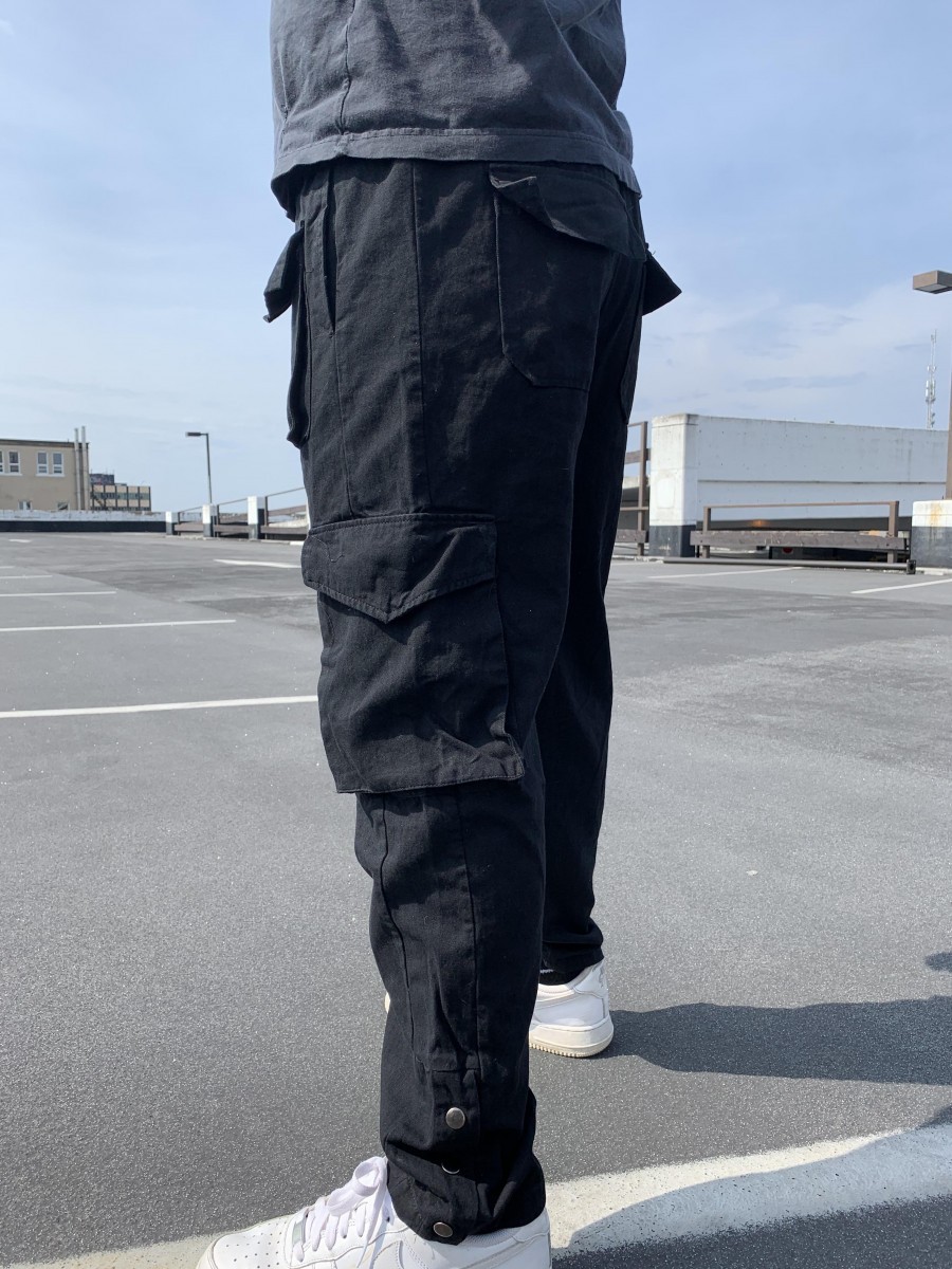 travis scott cargo pants black