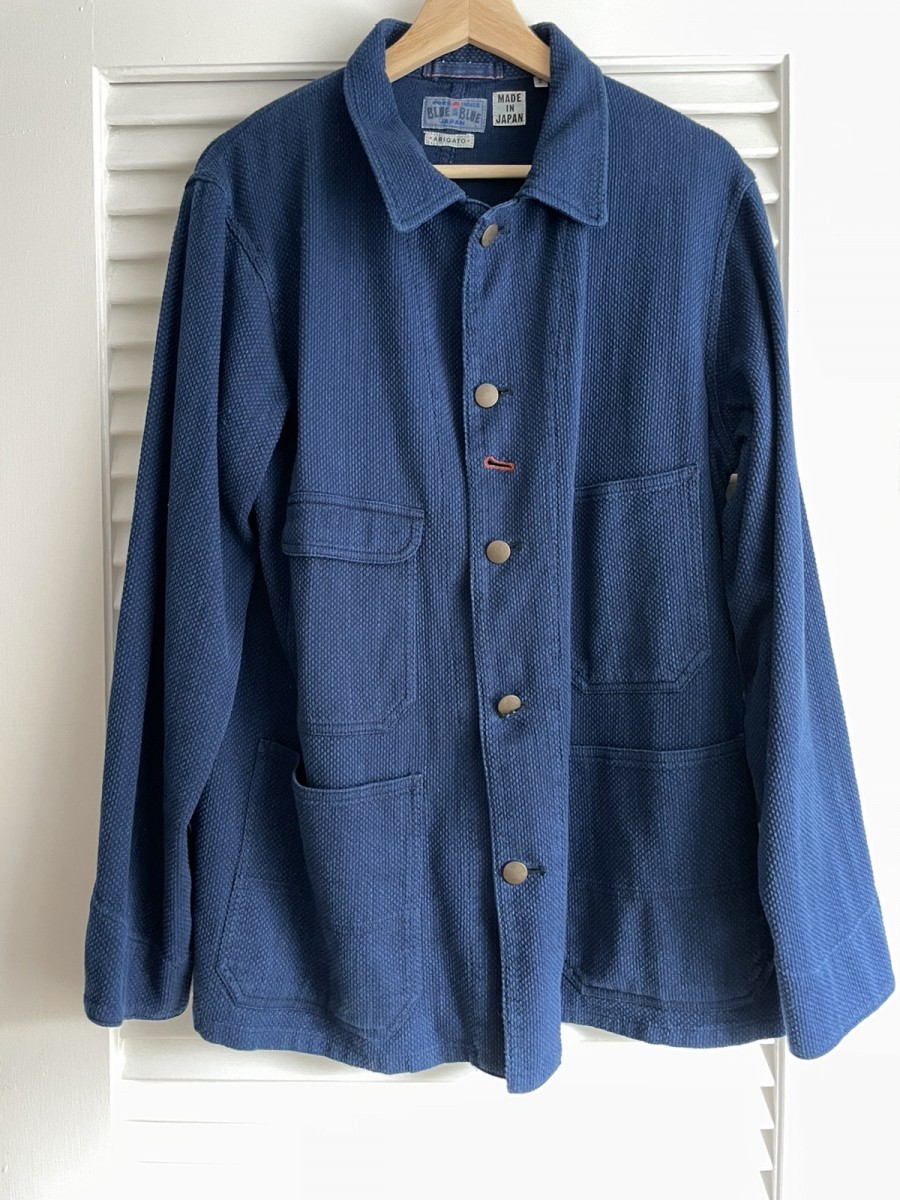 Blue Blue Japan Sashiko Indigo Jacket Size 2 | jclo | REVERSIBLE