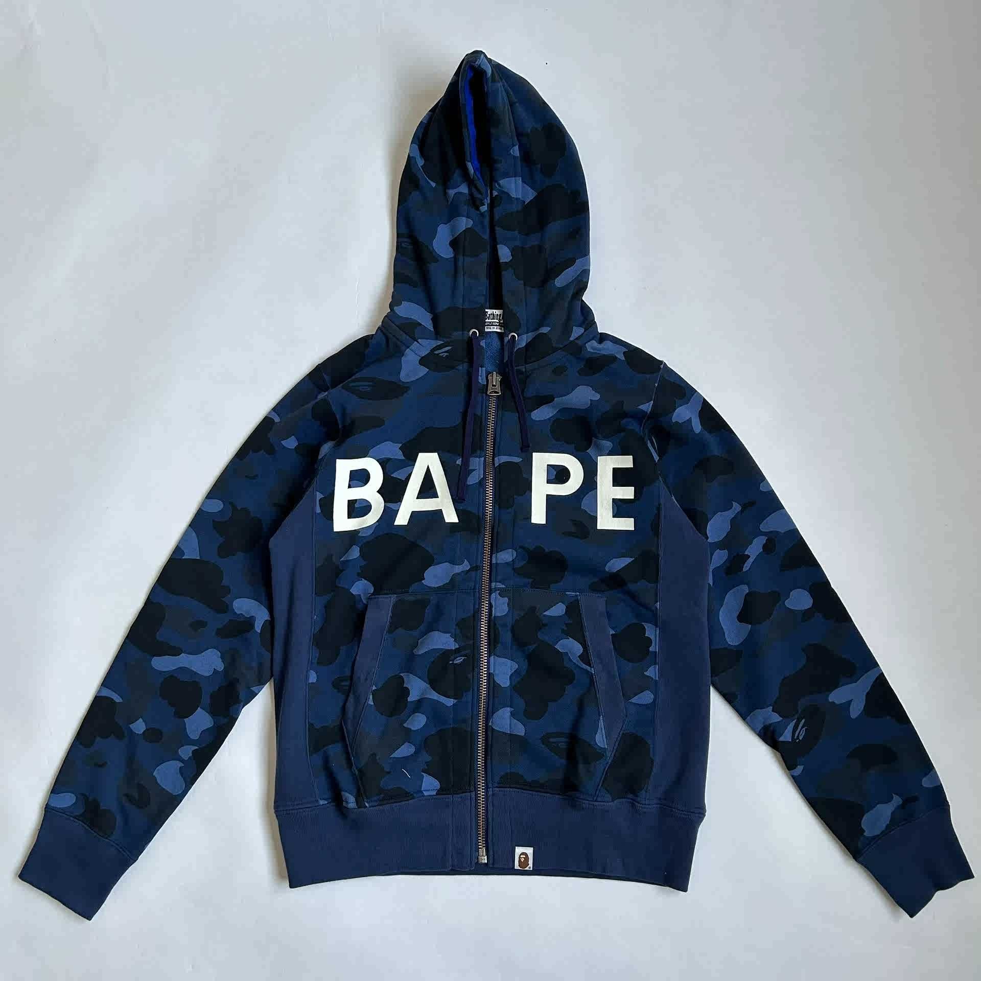 ジャケット・ブルゾン APE  COLOR CAMO HOODIE JACKET 140 BLUE s-l400.jpg
