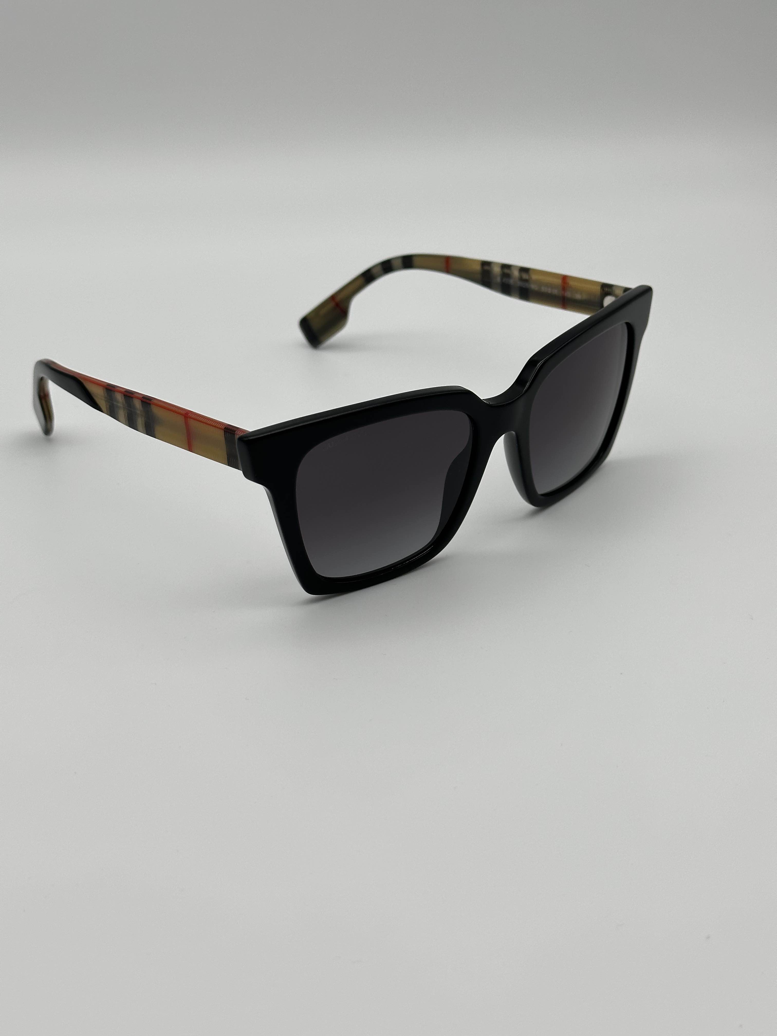 BRAND NEW Burberry BE4410 4038F2 Black Dark Grey Women Sunglasses BE 4410 Sunglasses Burberry BE 4410 (30018G) BE4410 Woman | Free  main image 2