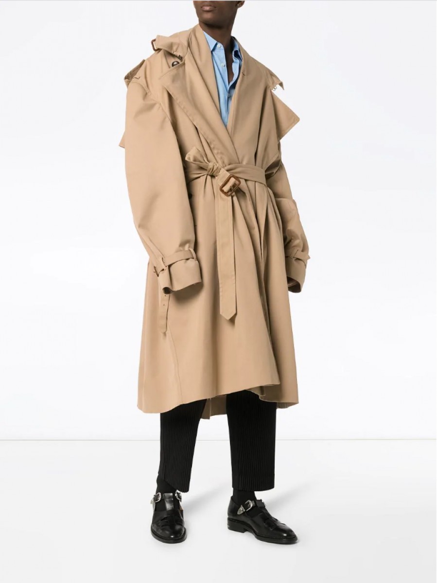 Y/Project BNWT SS20 Y/PROJECT INFINITY EXAGGERATED TRENCH COAT S | calif |  REVERSIBLE