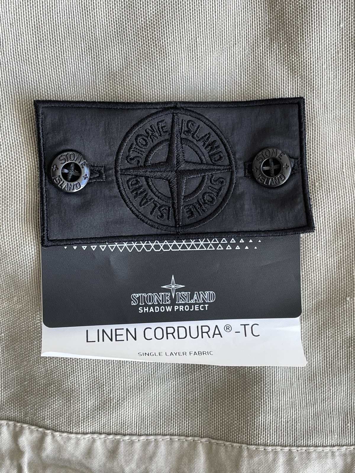 Stone Island Shadow Project 40515 SHORT PARKA_CHAPTER 1 LINEN