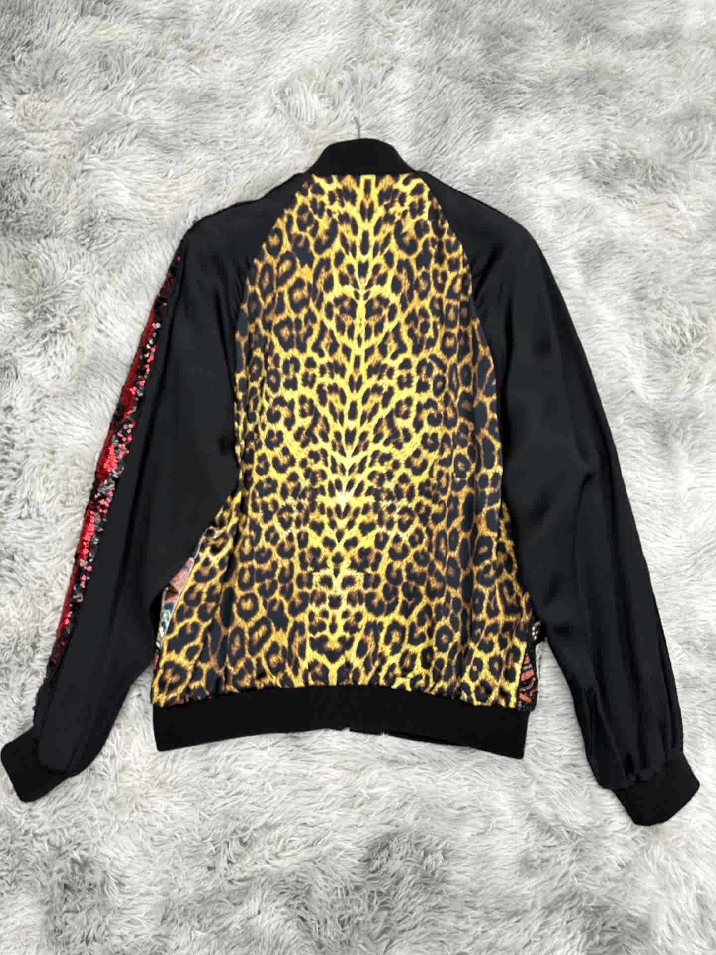 ジャケット・アウター 16aw saint laurent paris leopard jacket SAINT LAURENT Saint Laurent SLP 16SS Leopard Print Cartoon