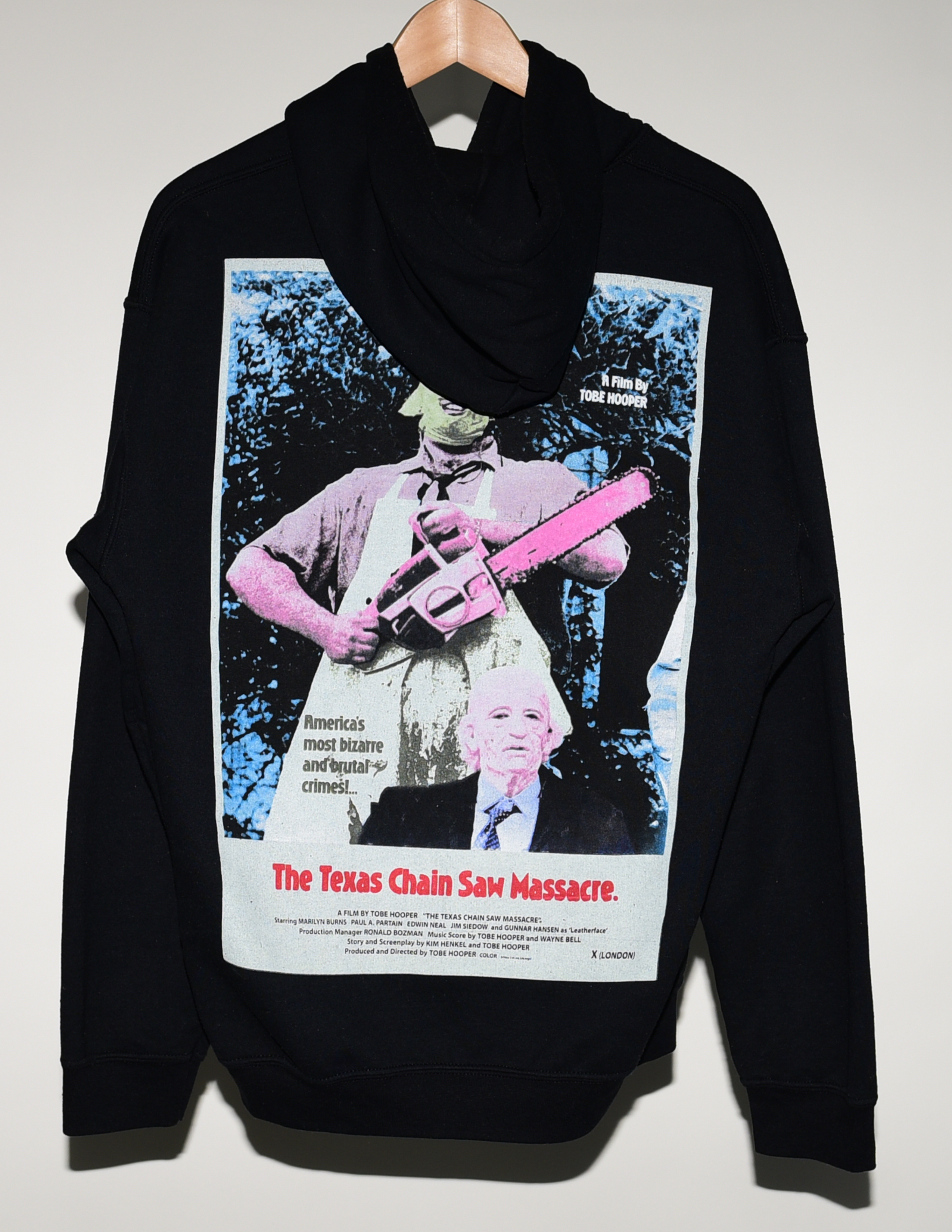 Other Designers Travis Scott Texas Chainsaw Massacre NYC Halloween Hoodie digitaltrenches REVERSIBLE