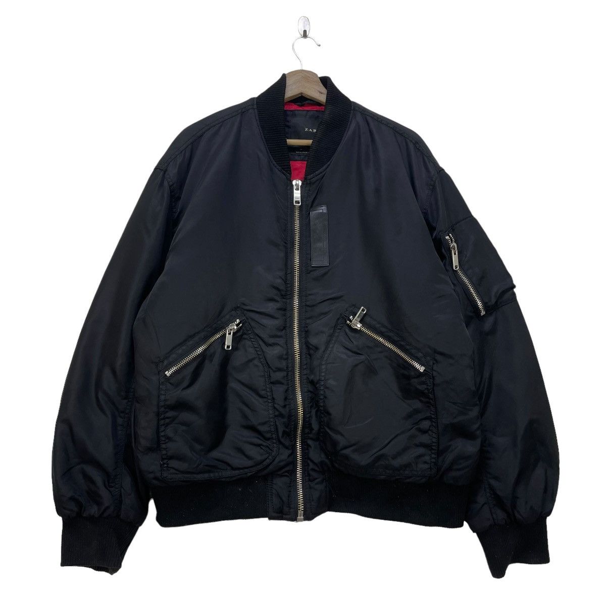 Zara man harrington jacket sales