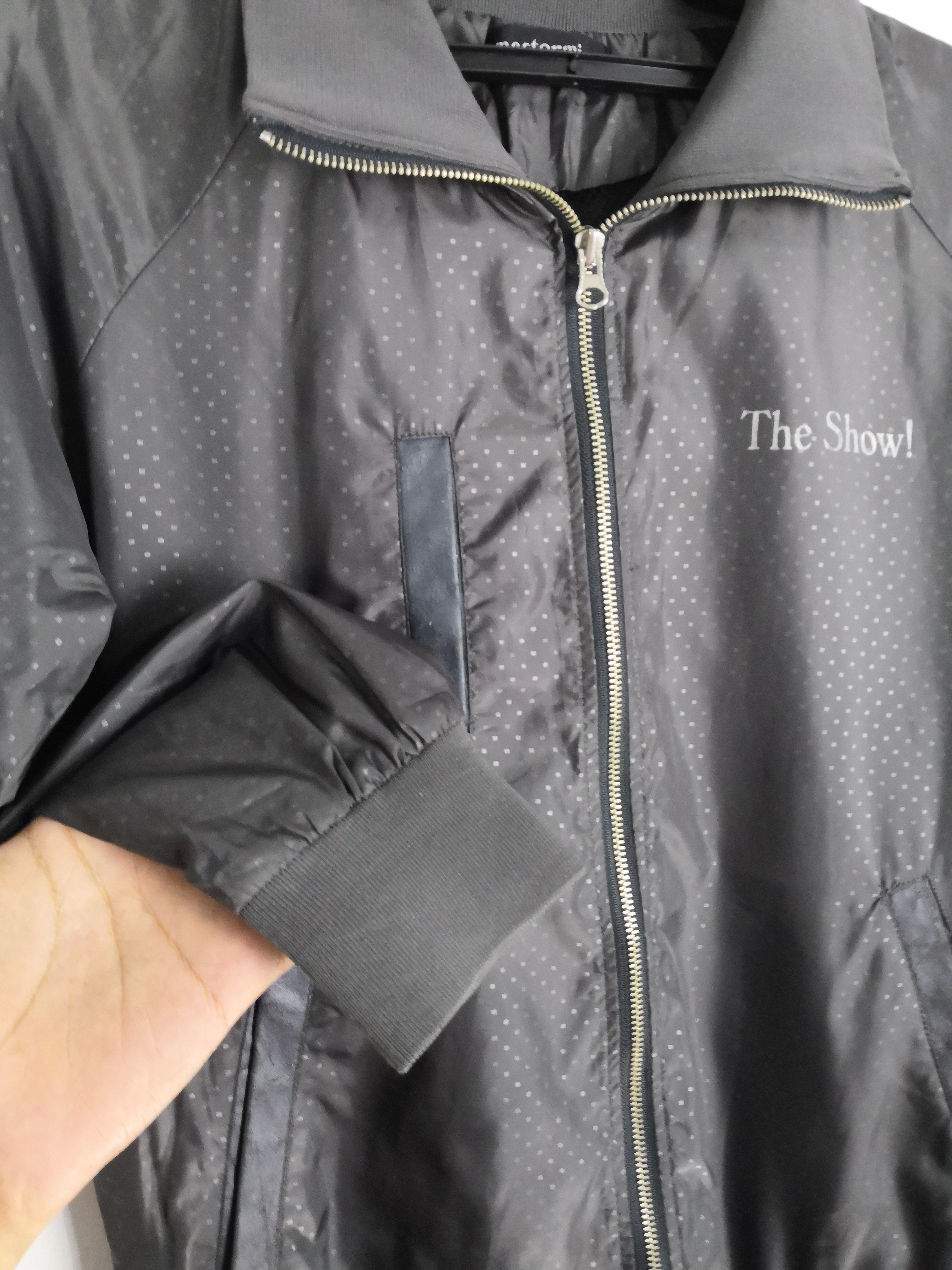 ジャケット・アウター C06104 MASTERMIND SATIN JACKET M SATIN MA-1 MOTO JACKET