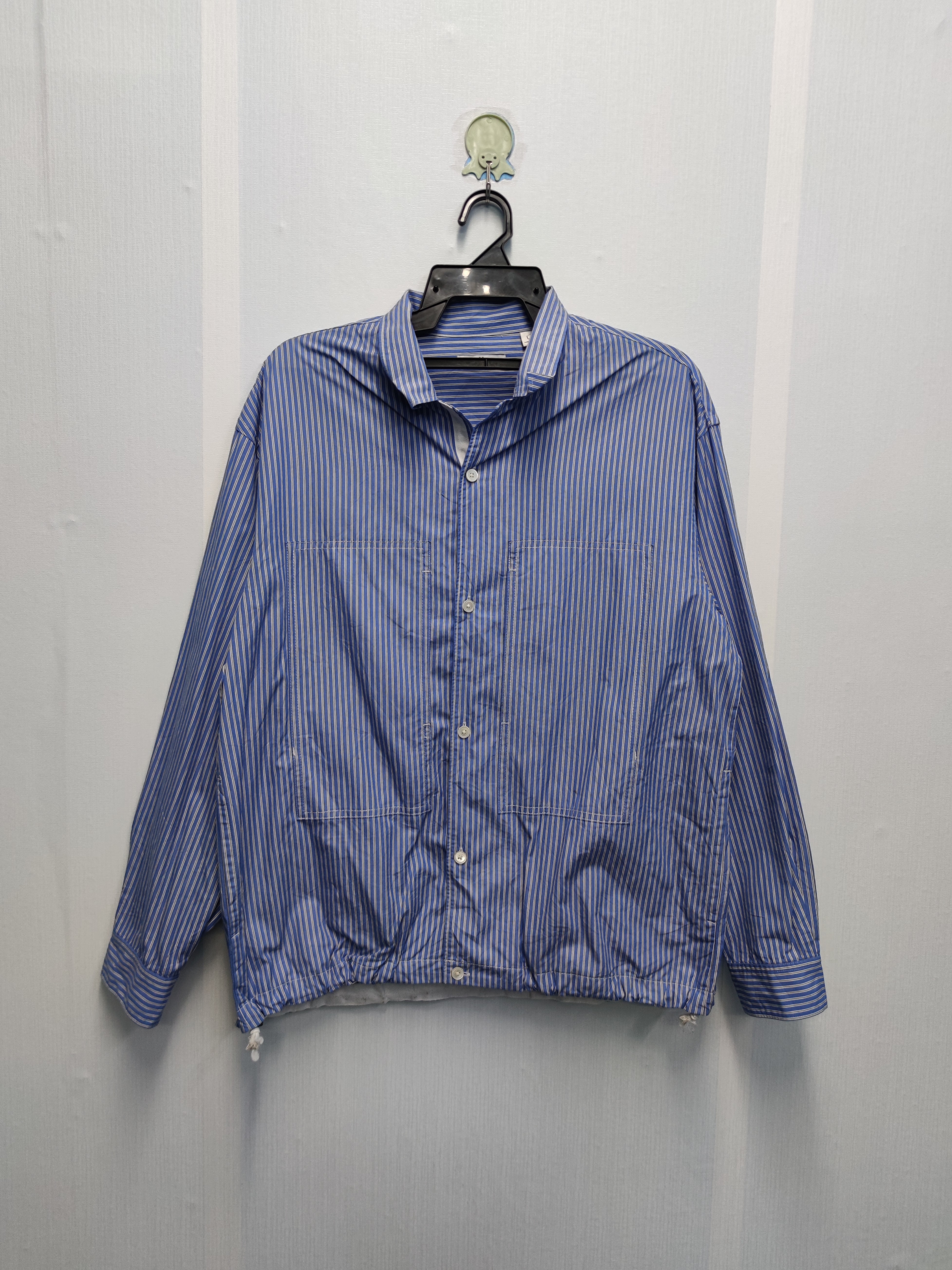 Other Designers Uniqlo - JIL SANDER STRIPE BUTTON SHIRT (T48) |  asbygarage_denim | REVERSIBLE