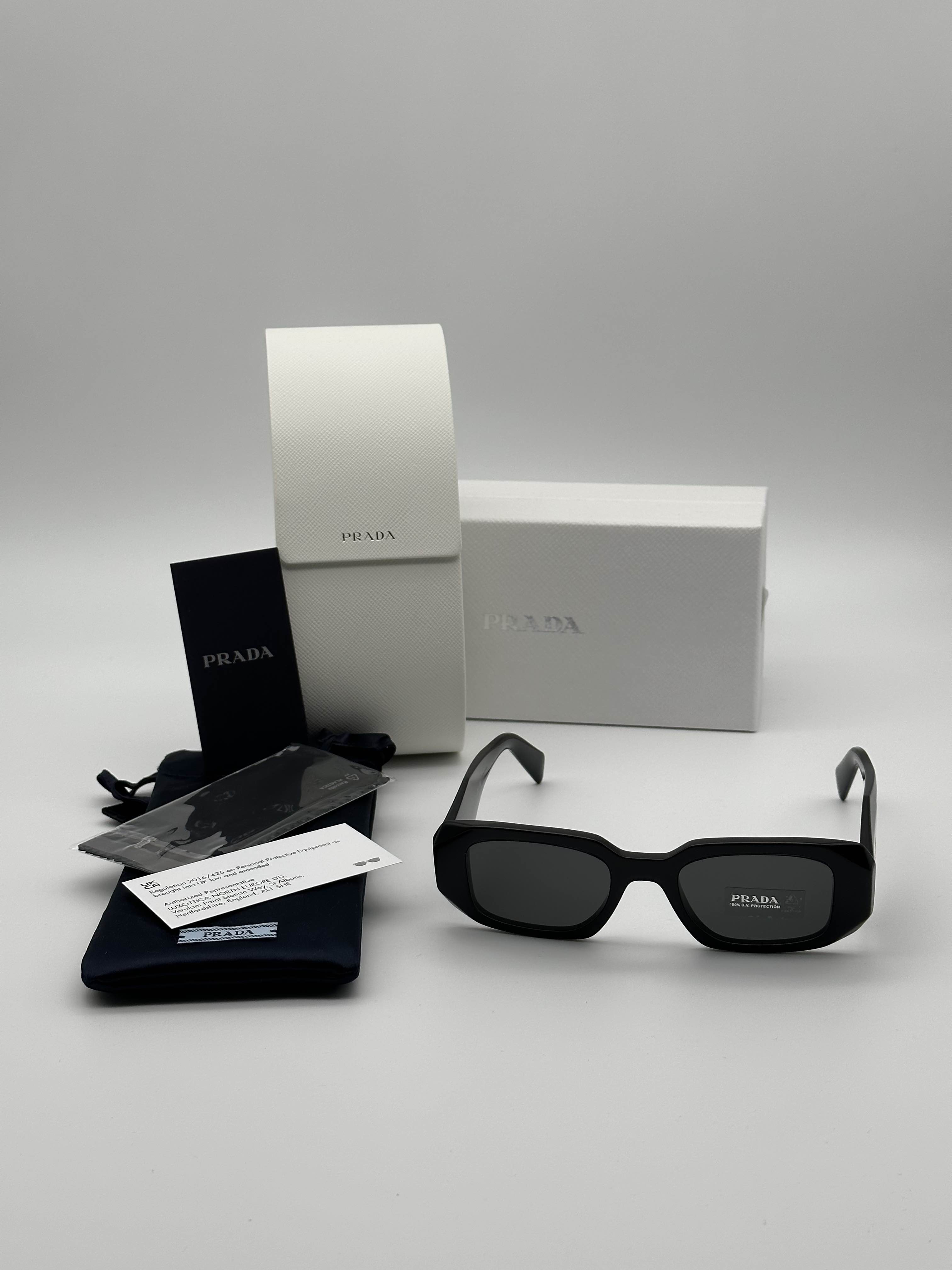 Prada BRAND NEW PRADA PR17WS 1AB5S0 Black/Dark Grey  display picture 1