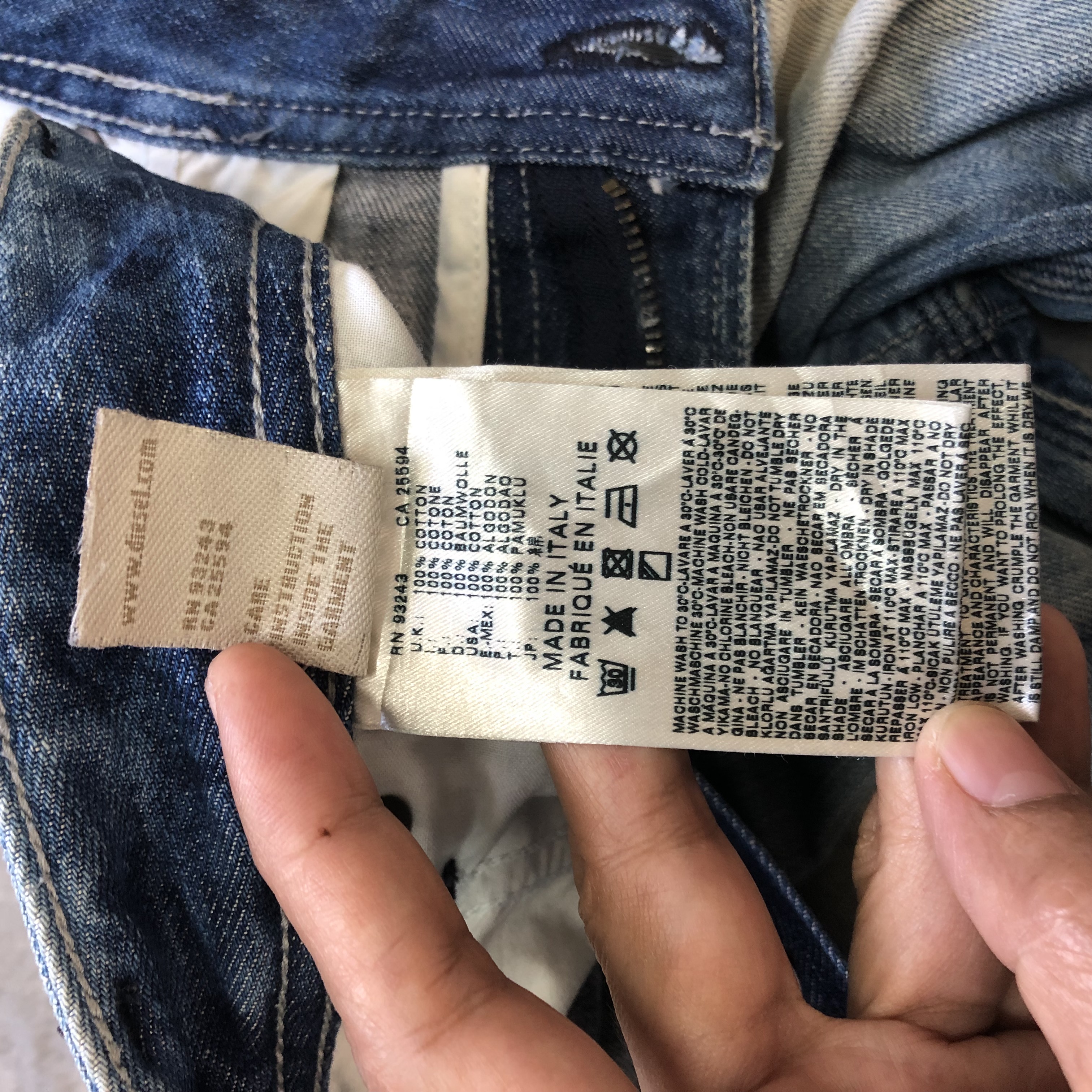 Diesel DIESEL BLUE EYECONS 2012/2 EDITION WASHED DENIM #6387-221