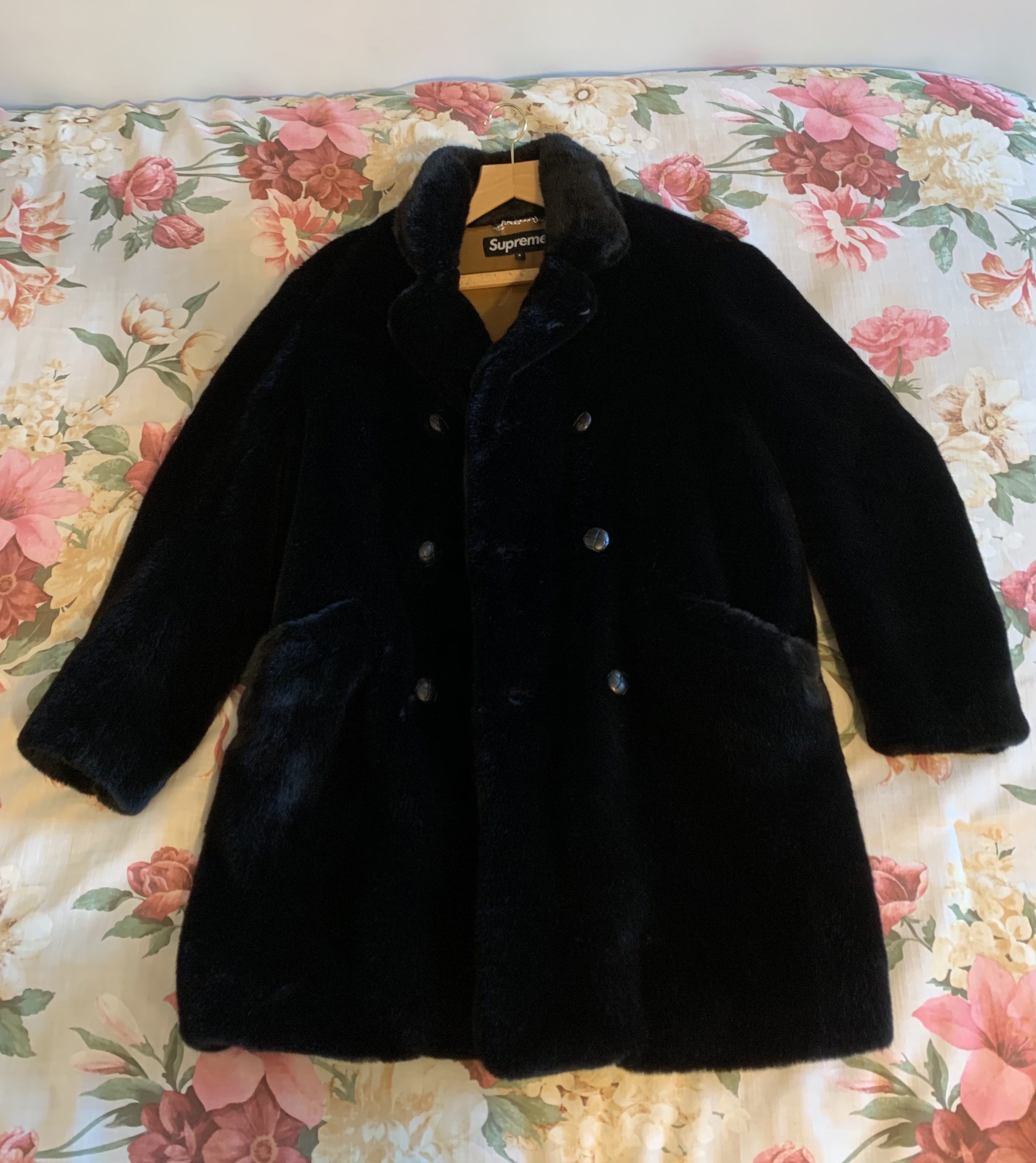 Supreme Supreme Faux Fur Double Breasted Coat mtashiro REVERSIBLE