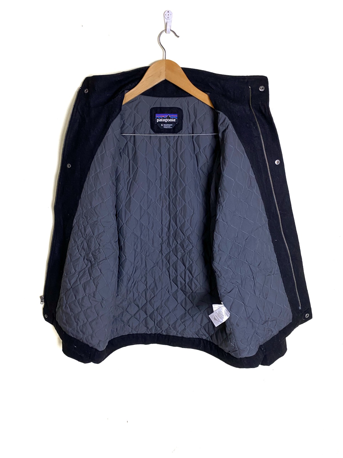 Clothing Patagonia Recycled Wool Bomber Jacket Patagonia Diamond