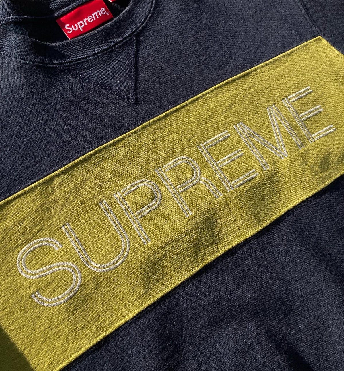 Supreme Zig Zag crewneck 2024 Box logo