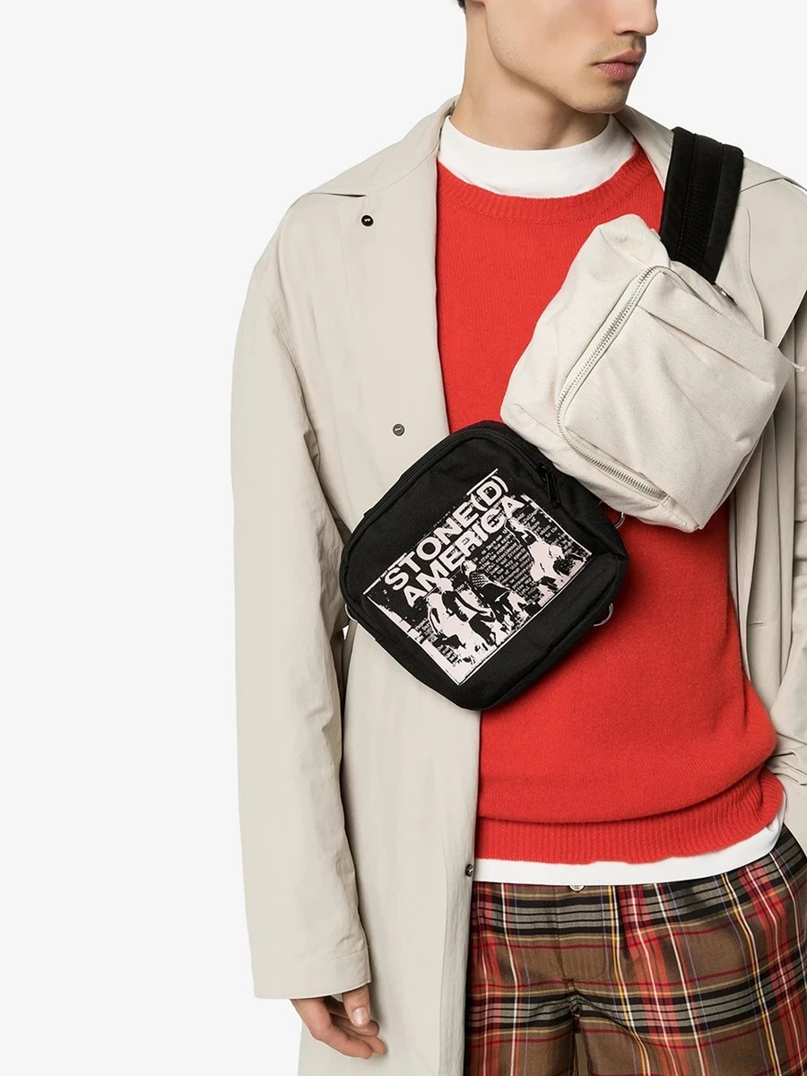 Raf Simons x Stoned America Crossbody Bag | eclat | REVERSIBLE