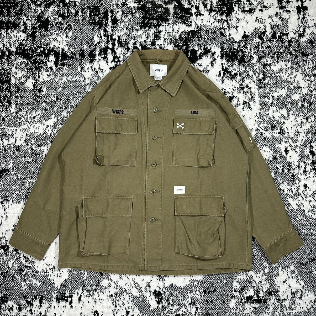 WTAPS WTAPS JUNGLE LS 01 SHIRT COTTON SATIN | prgoodzstock | REVERSIBLE