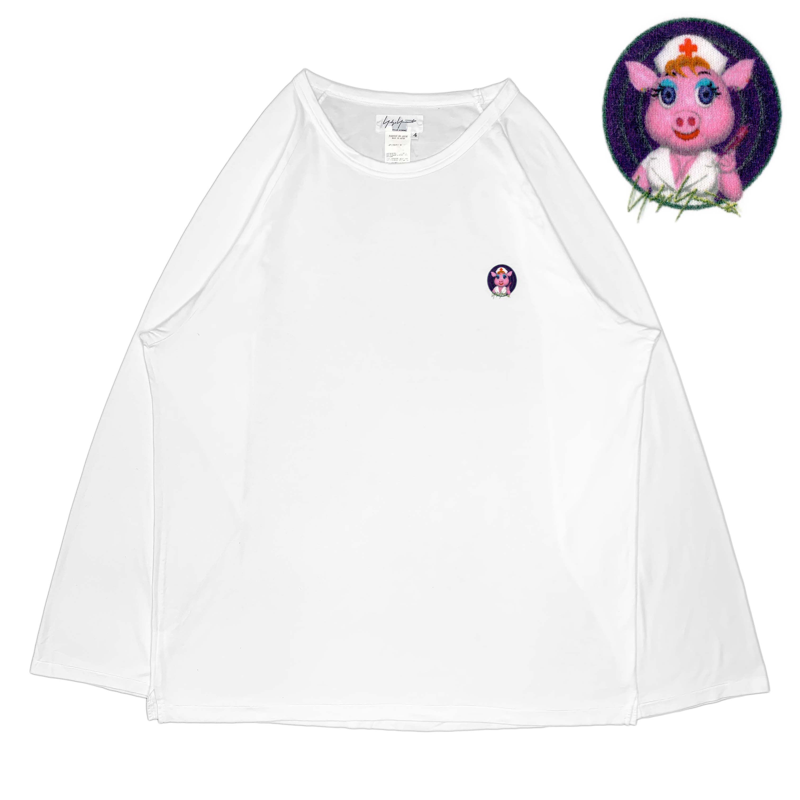 Yohji Yamamoto SS02 Saeko Tsuemura 'Nurse Piggy' Cotton T-Shirt