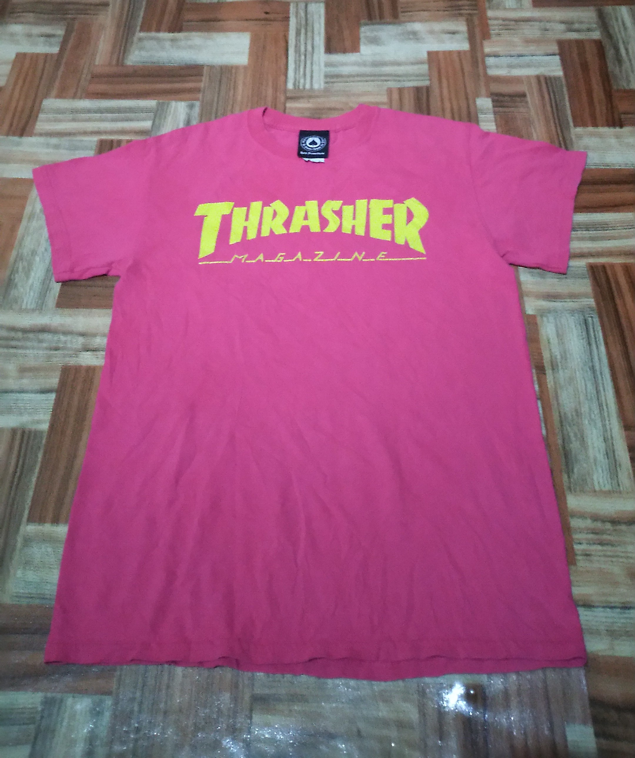 Hot pink thrasher shirt best sale