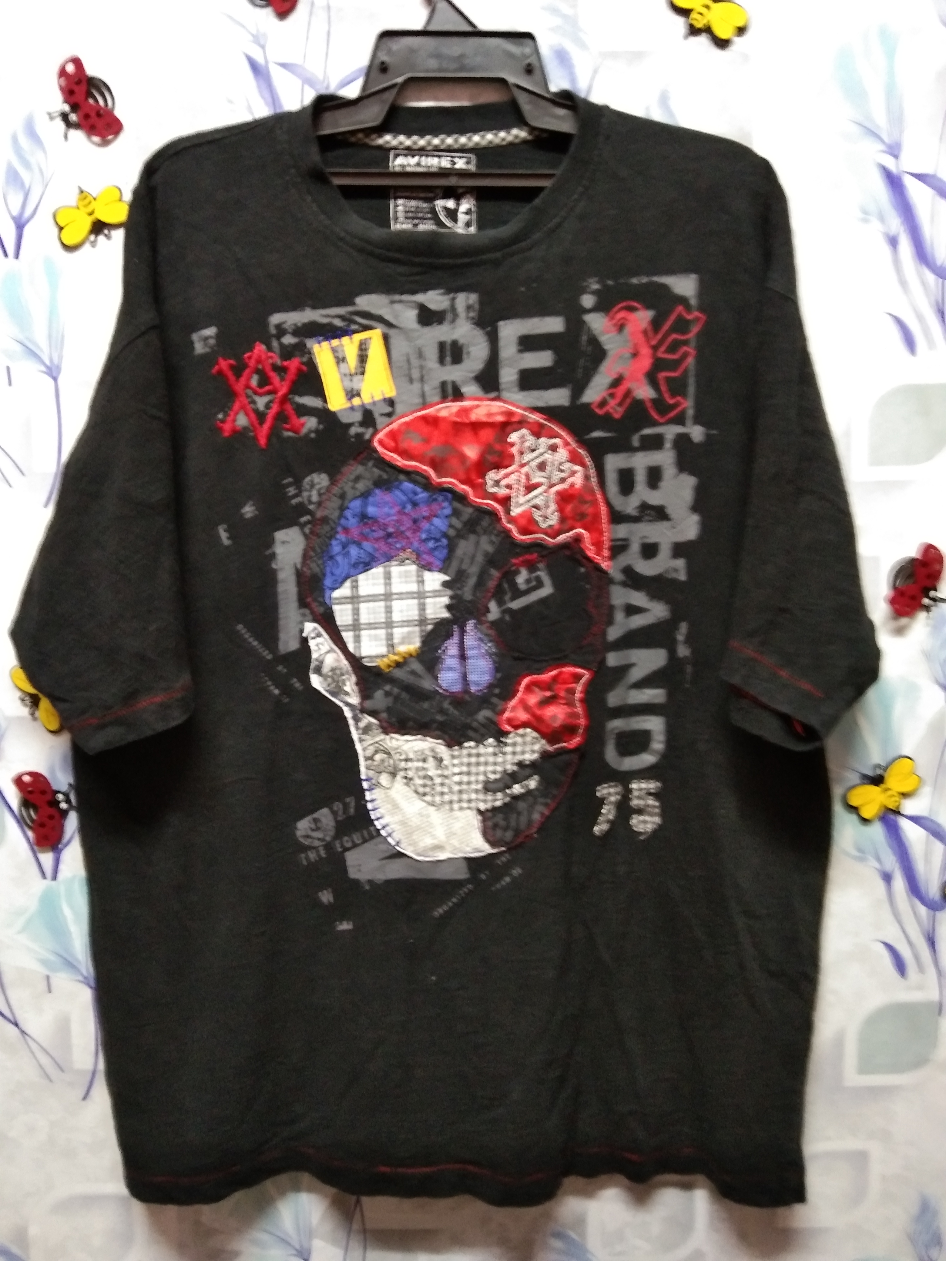 トップス AVIREX - skull full design l/s cutsew トップス AVIREX - skull full design l/s cutsew トップス AVIREX
