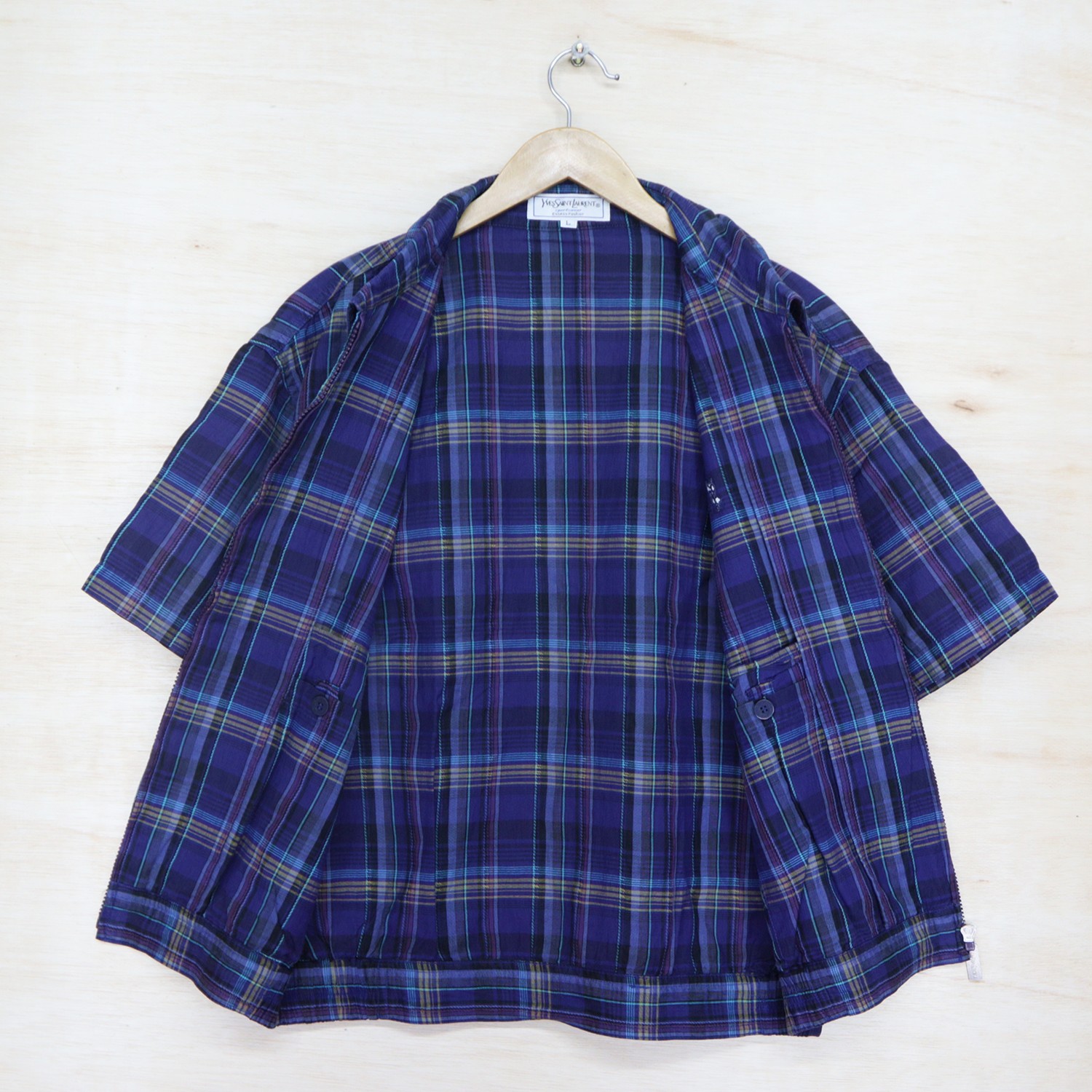 90s Yves Saint Laurent チェック柄 コート VINTAGE 90s Yves Saint Laurent チェック柄 コート VINTAGE 2025年最新
