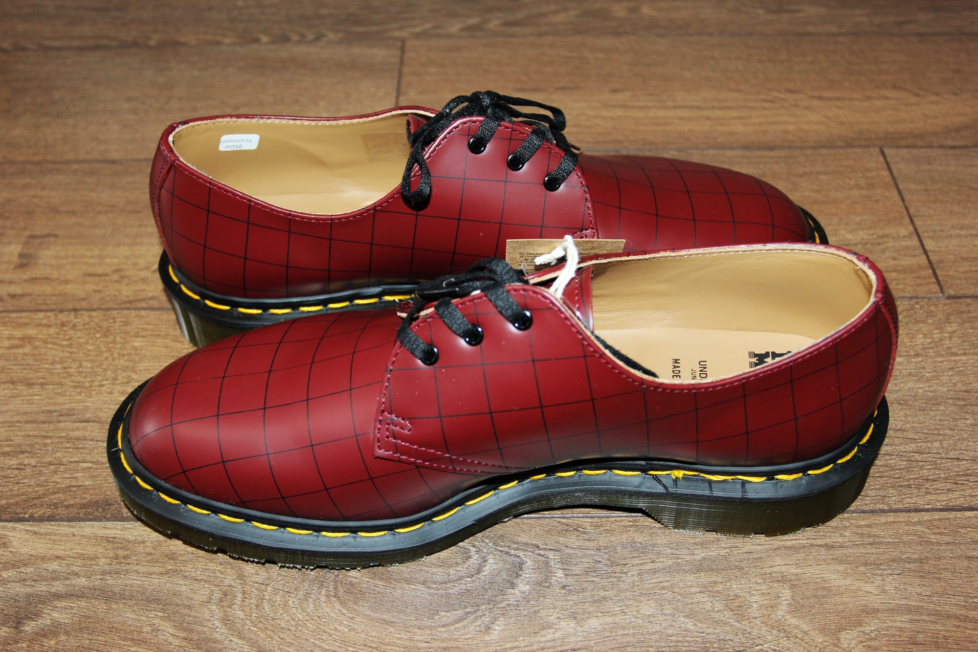 UNDERCOVER BNWT SS23 UNDERCOVER x DR. MARTENS 1461 UC CHECK