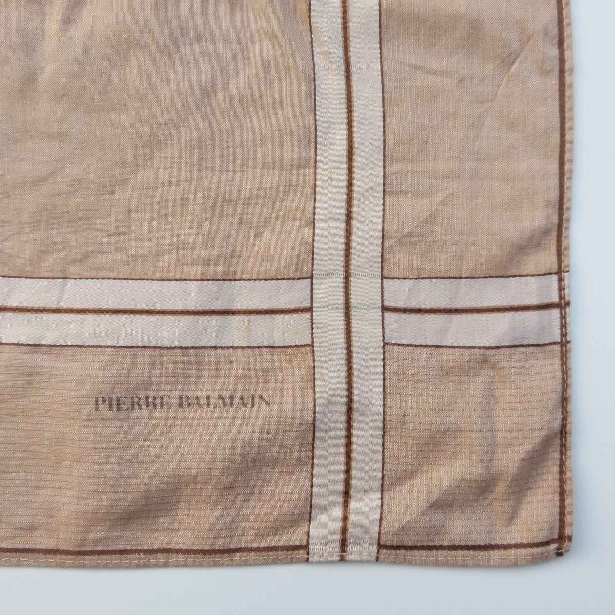 Balmain Pierre Check Scarves Handkerchief Piece zeroth