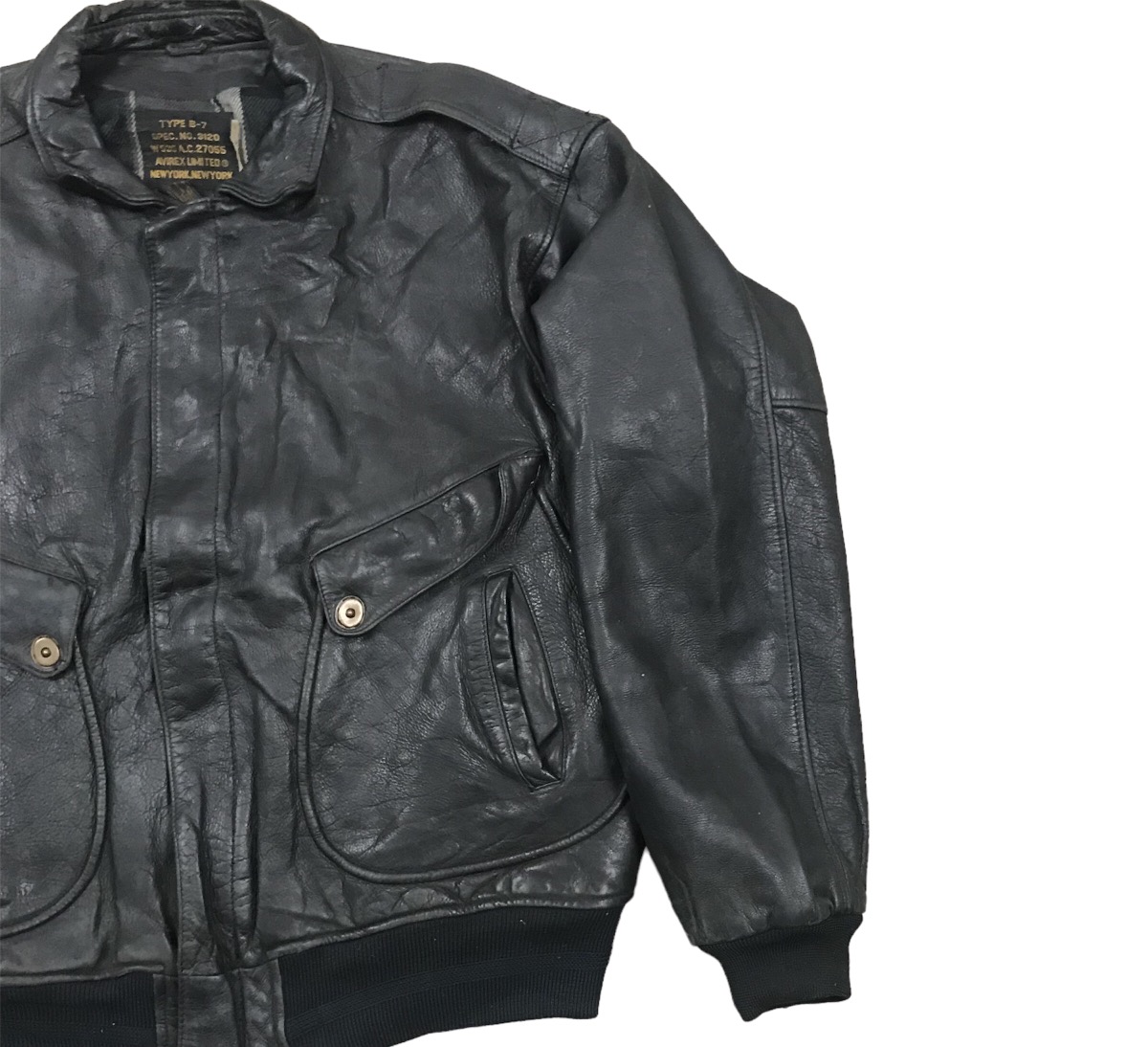 Other Designers Avirex - Vintage Avirex Type B7 Leather Jacket |  hussienmiharaya | REVERSIBLE