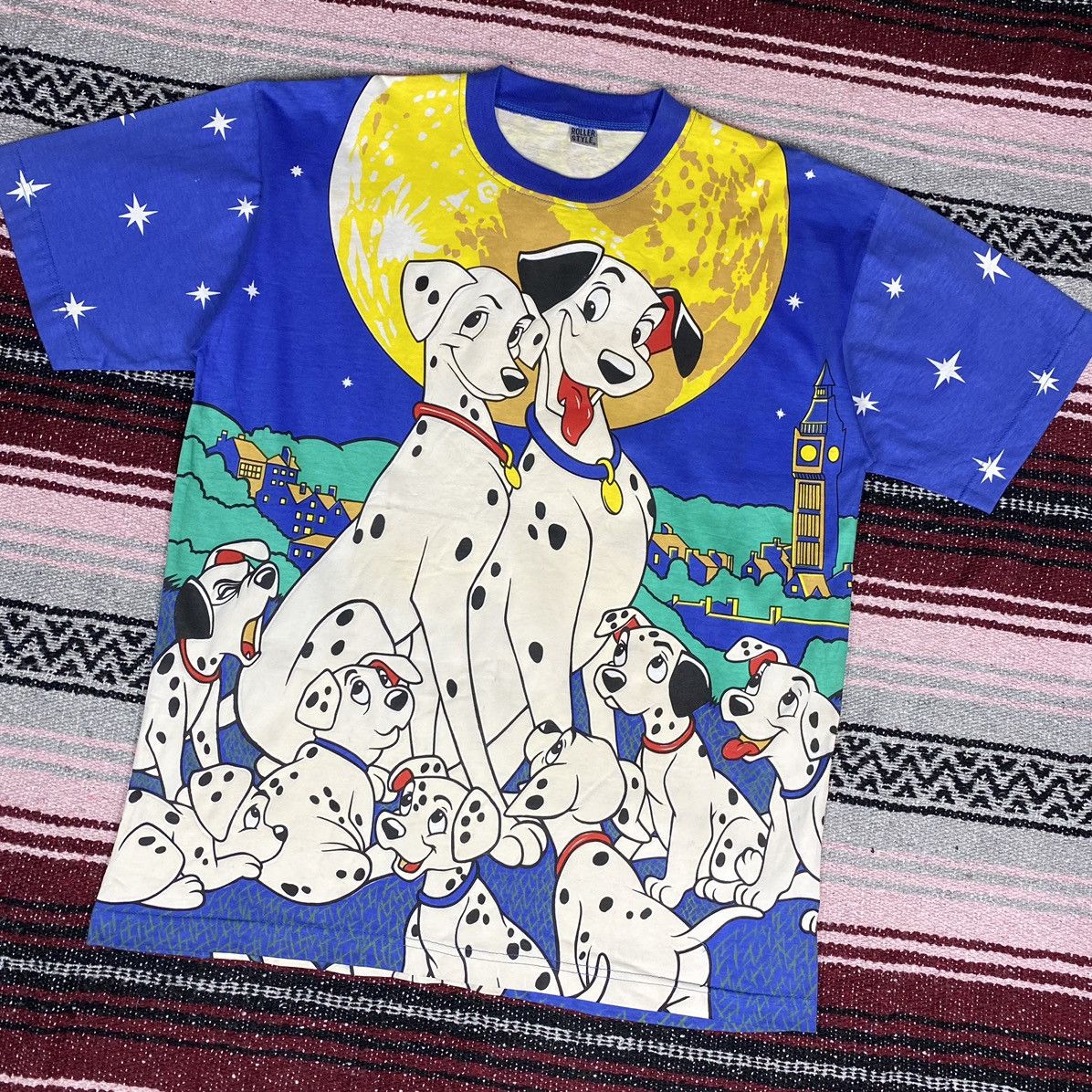 Vintage Sun Sportswear sale Disney 101 Dalmatians Oversized Print Sz L