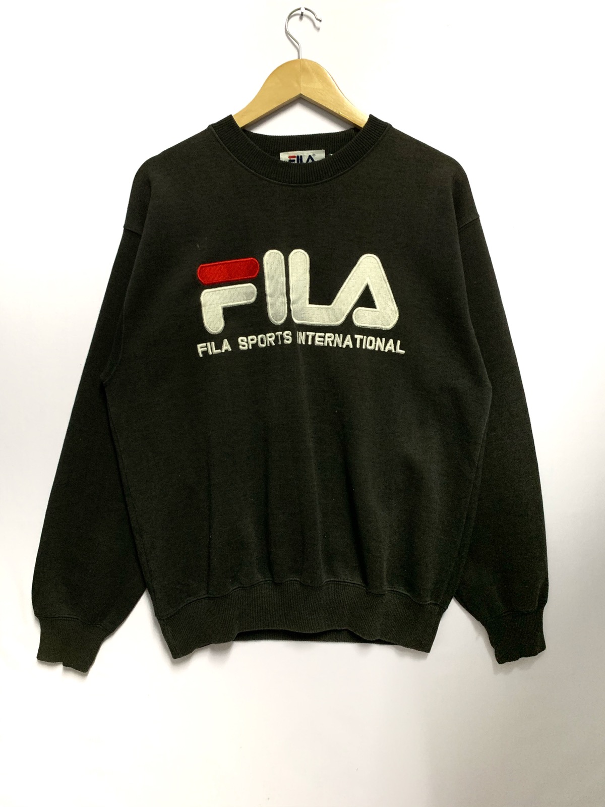 Other Designers Vintage Vintage Fila International Sweatshirt Brown Large panjey store REVERSIBLE