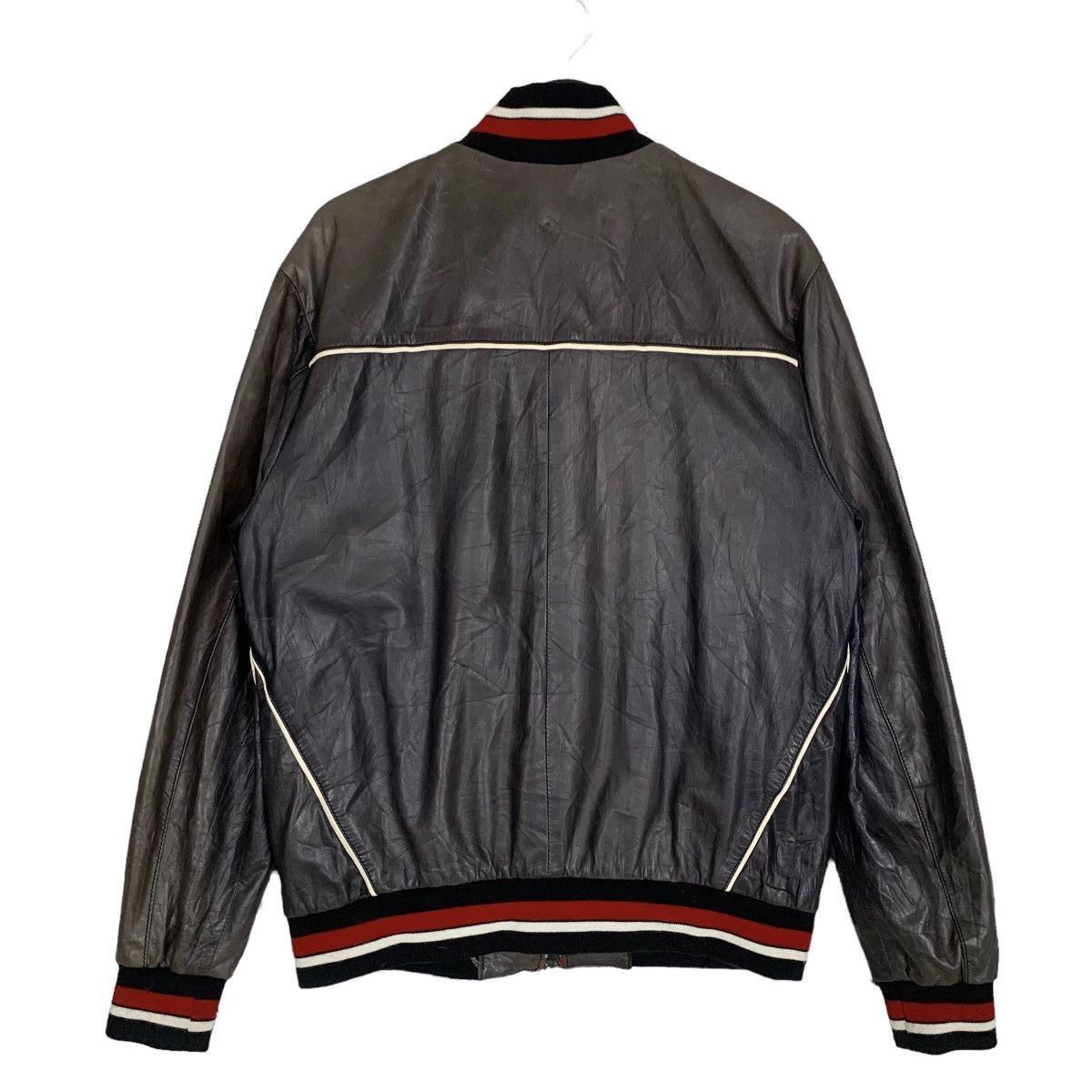 Other Designers Italian Designers - Vintage Franco Rossetti Racing Genuine  Leather Jacket Size S | safrialminabdullah | REVERSIBLE