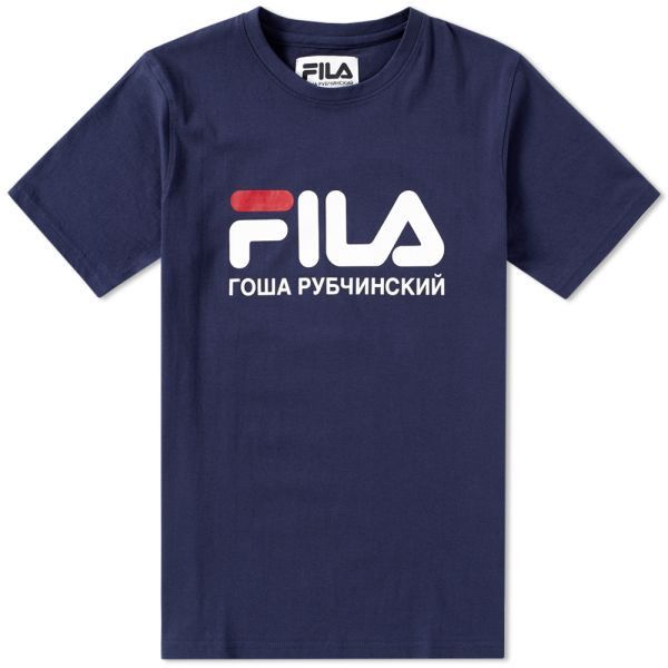 Gosha Rubchinskiy NEW S S 2017 Gosha x FILA Logo Tee party REVERSIBLE