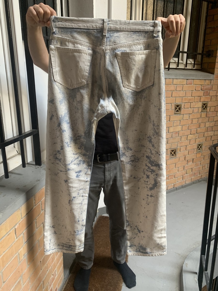 Maison Margiela Spring 1999 Artisanal Painted Jeans | oscar | REVERSIBLE