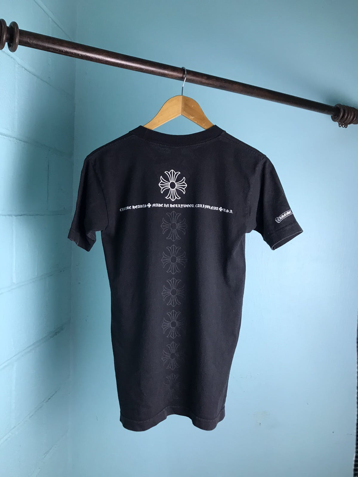 トップス chrome hearts horse logo black Tea shirt Chrome Hearts Black Horseshoe Logo Tee – Savonches