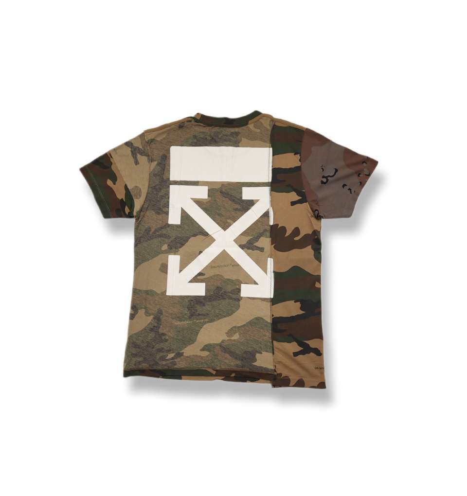 Off white camo tee best sale