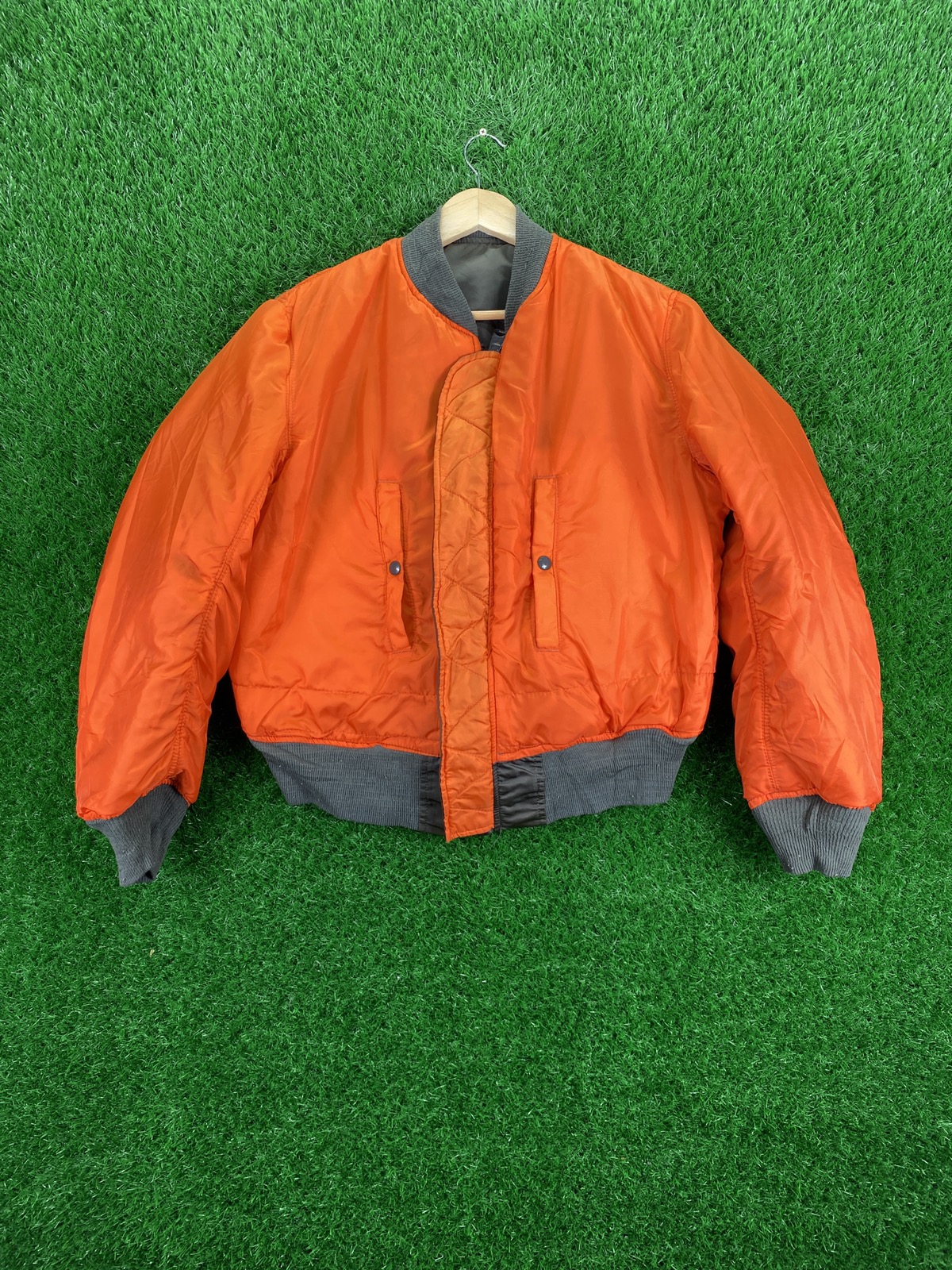 ジャケット・アウター 90's vintage ma-1 reversible blouson 2X 90s MA-1 Reversible Bomber Flight Jacket | Vintage Navy