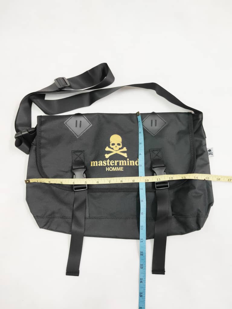 mastermind JAPAN Mastermind Japan Messenger Campus Bag Gold Logo adrenalinejunkies REVERSIBLE