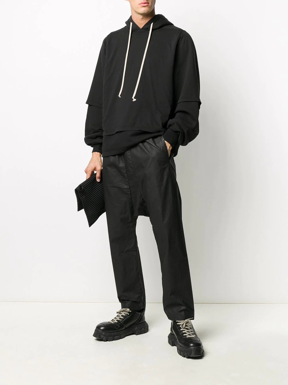 coated track pants - 3